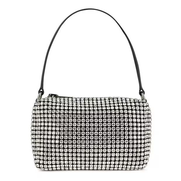 Alexander Wang o1g2r1mq0824 Size: OS / Heiress Crystal Medium Pouch White Size ONE SIZE - 1 Thumbnail