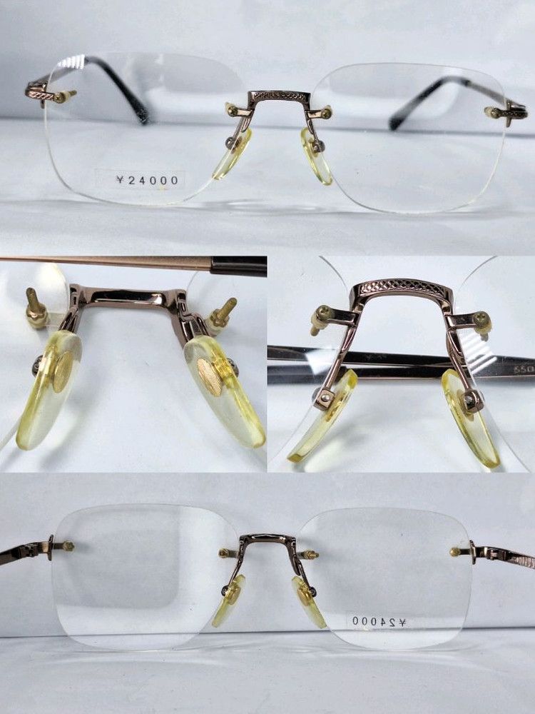 Vintage Charmant Axia 658 HOYA Excellence Titan Rimless Frame Japan Size ONE SIZE - 7 Thumbnail
