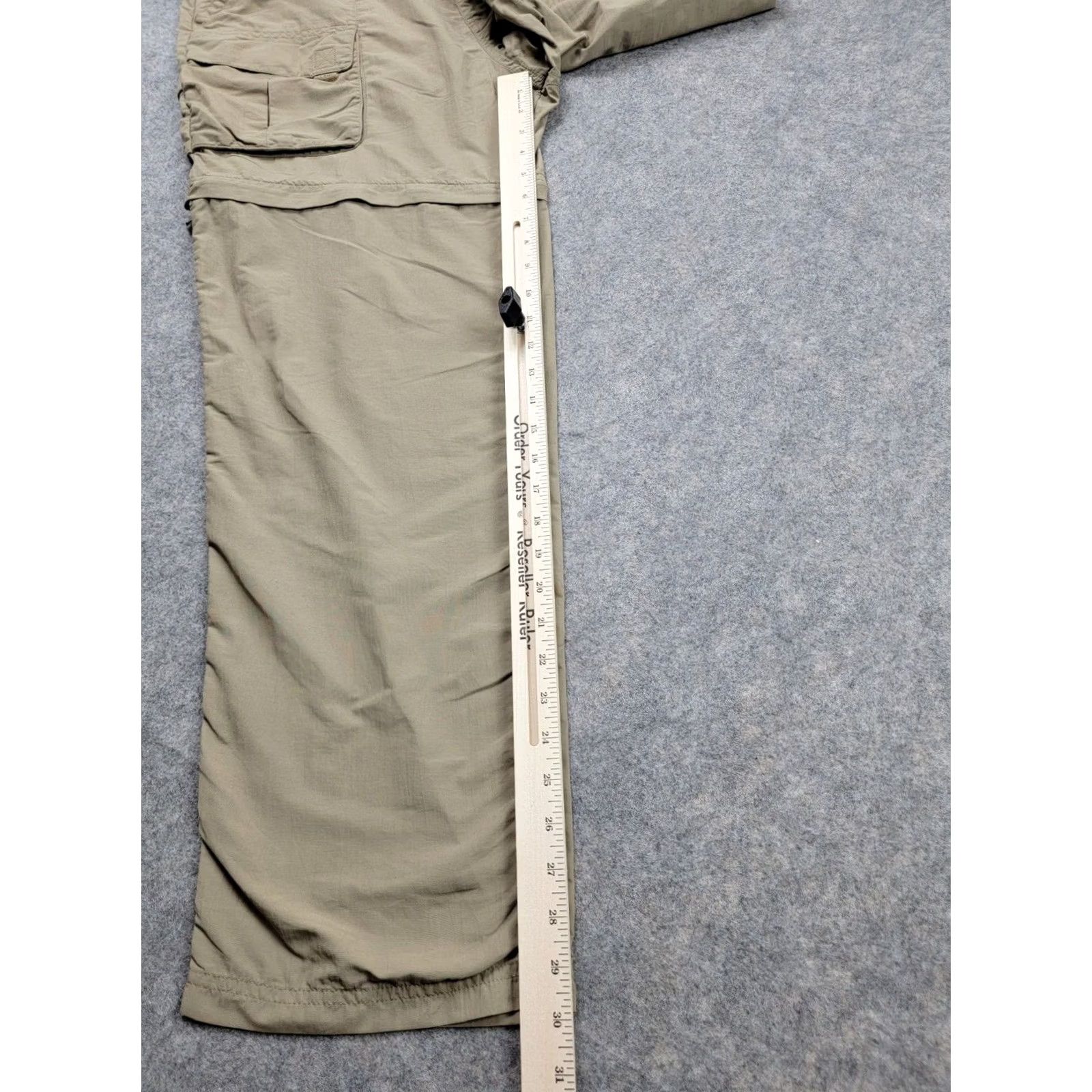 Vintage L.L. Bean Pants Mens Large Brown Convertible Cargo Pockets Belted Outdoor Pants Size US 33 - 2 Thumbnail