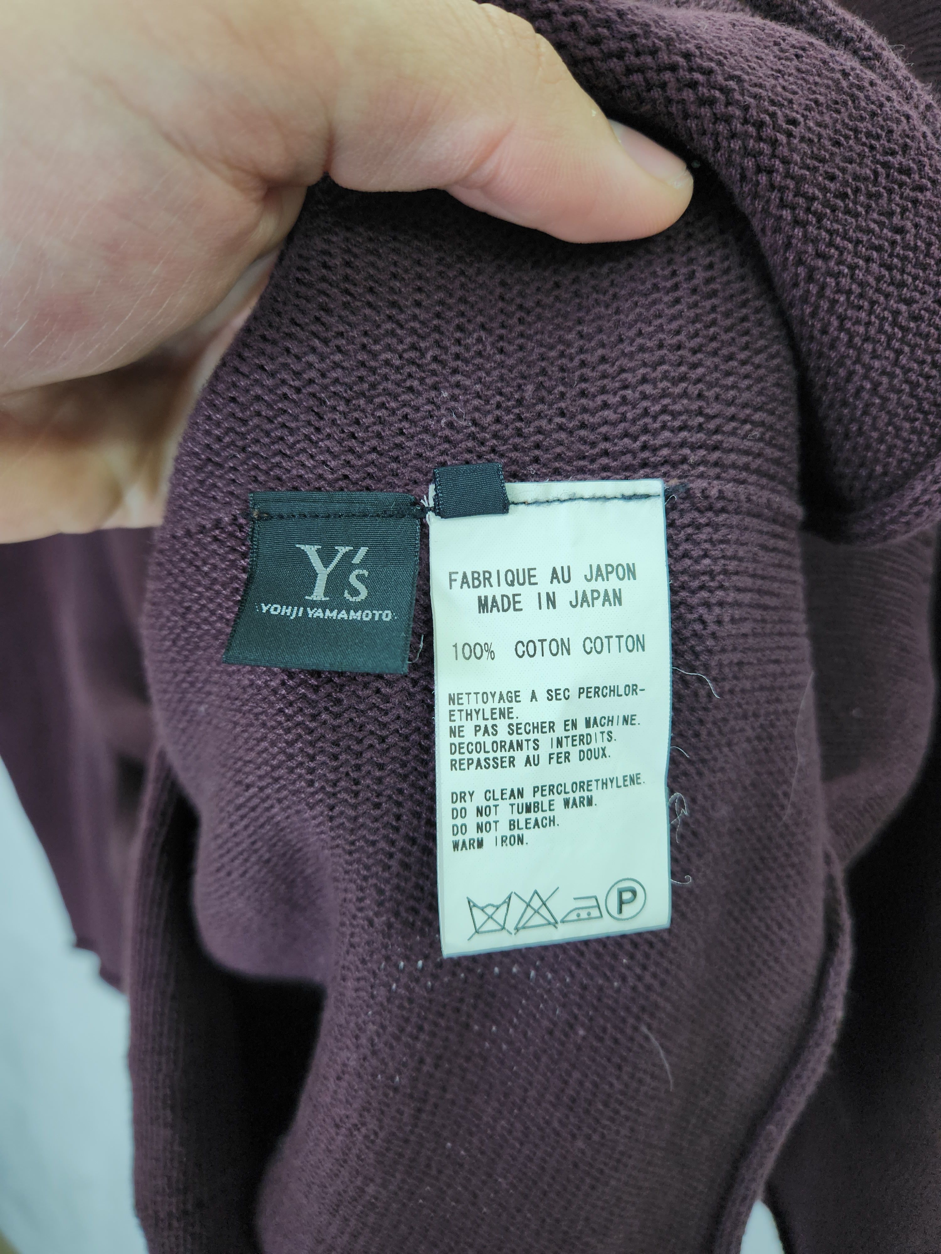 Yohji Yamamoto Y's Yohji Yamamoto raglan sleeve cardigan purple japan Size M / US 6-8 / IT 42-44 - 9 Thumbnail