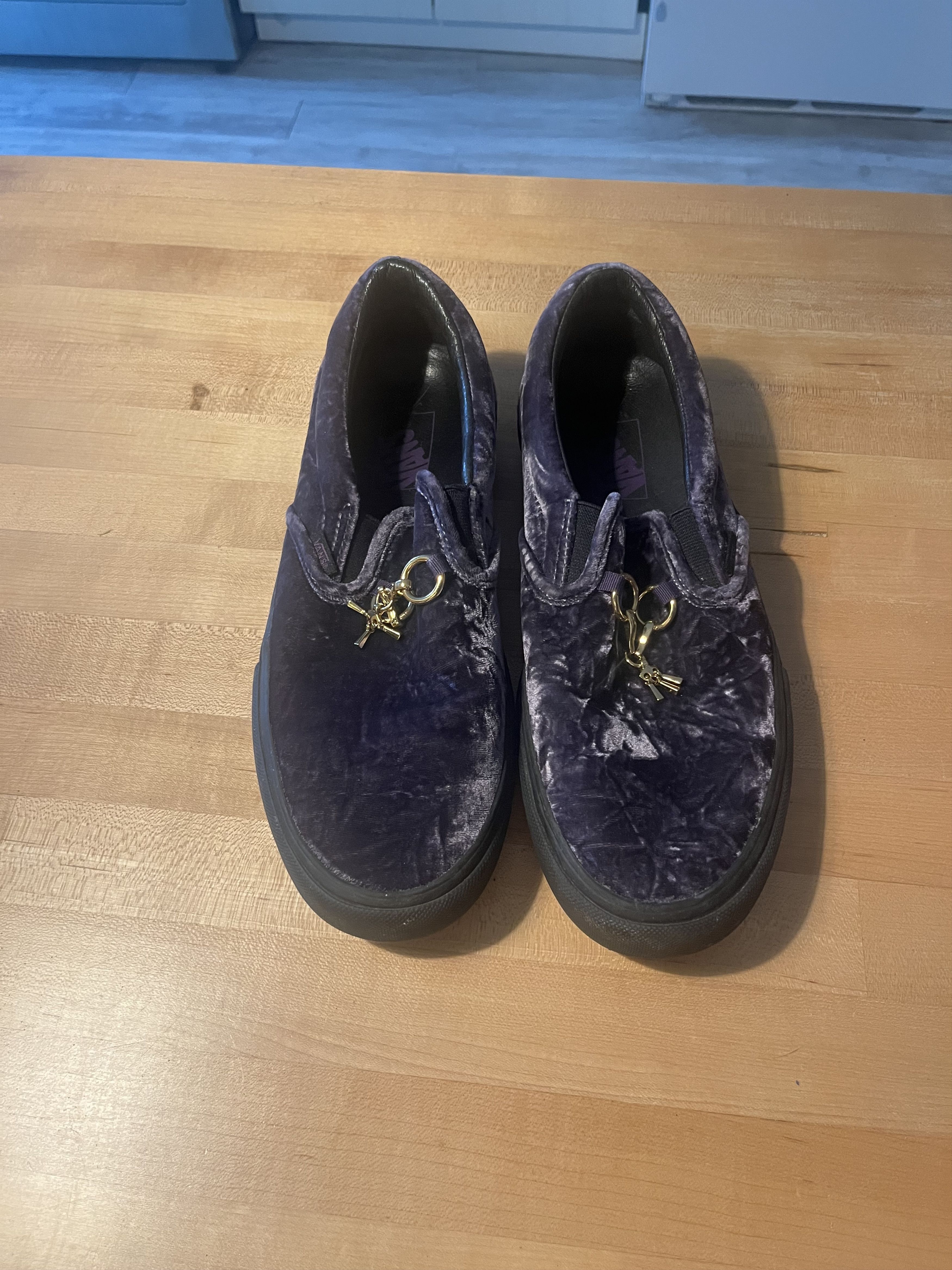 Needles × Vans Needles x Vans Slip-on Crushed Velour Purple Size US 10.5 / EU 43-44 - 2 Thumbnail