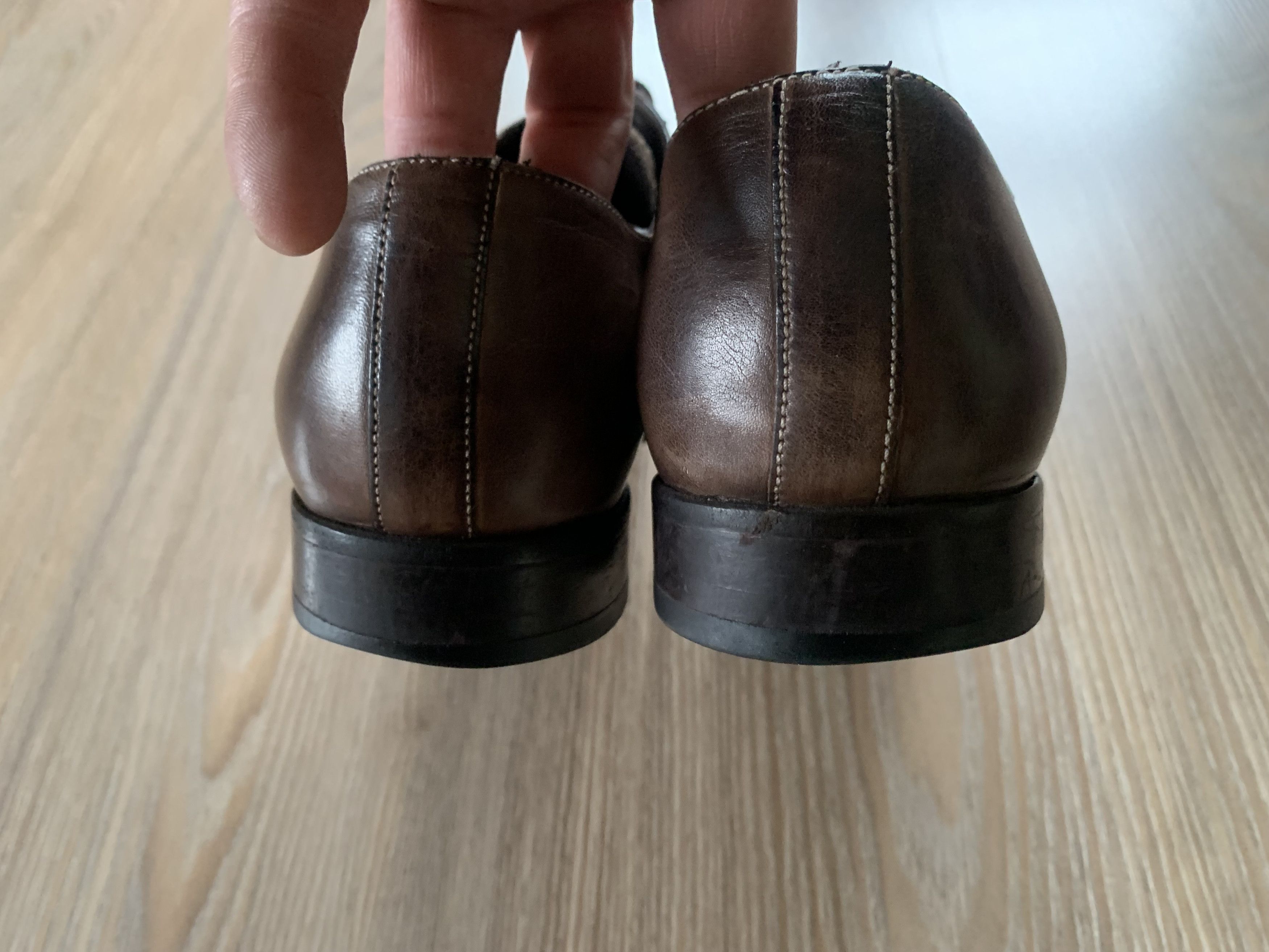 Other AnnAlfo & Sgariglia Brown Leather Derby Shoes Size US 11 / EU 44 - 9 Thumbnail