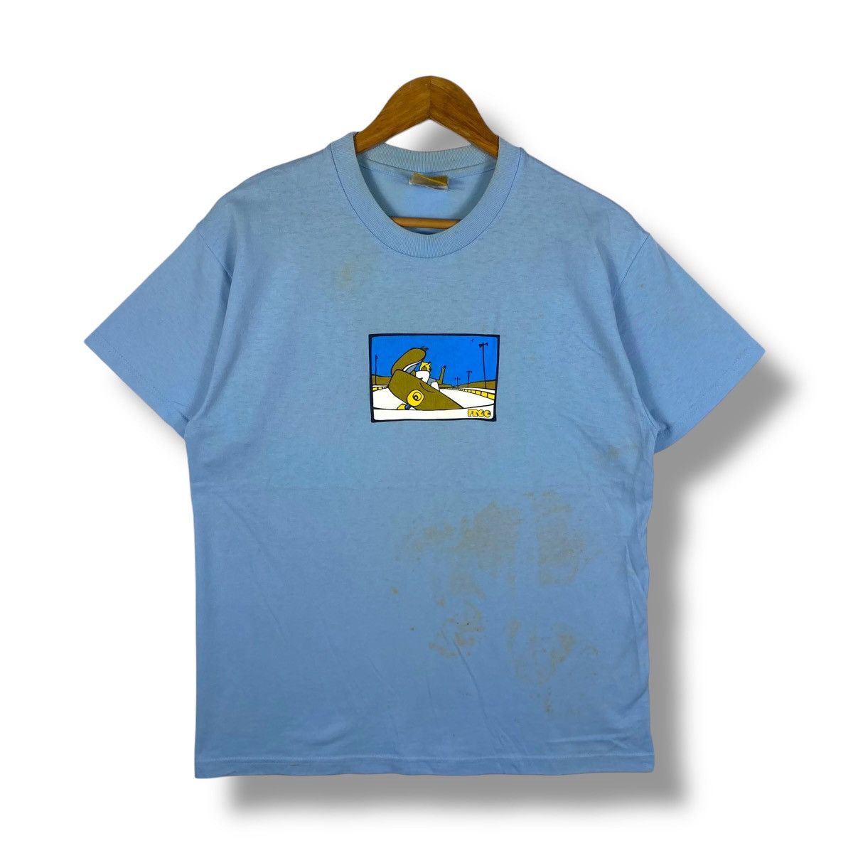Vintage Vintage 00s FREE MOVEMENT Skate Graphic Tee Shirt Medium Size US M / EU 48-50 / 2 - 1 Thumbnail