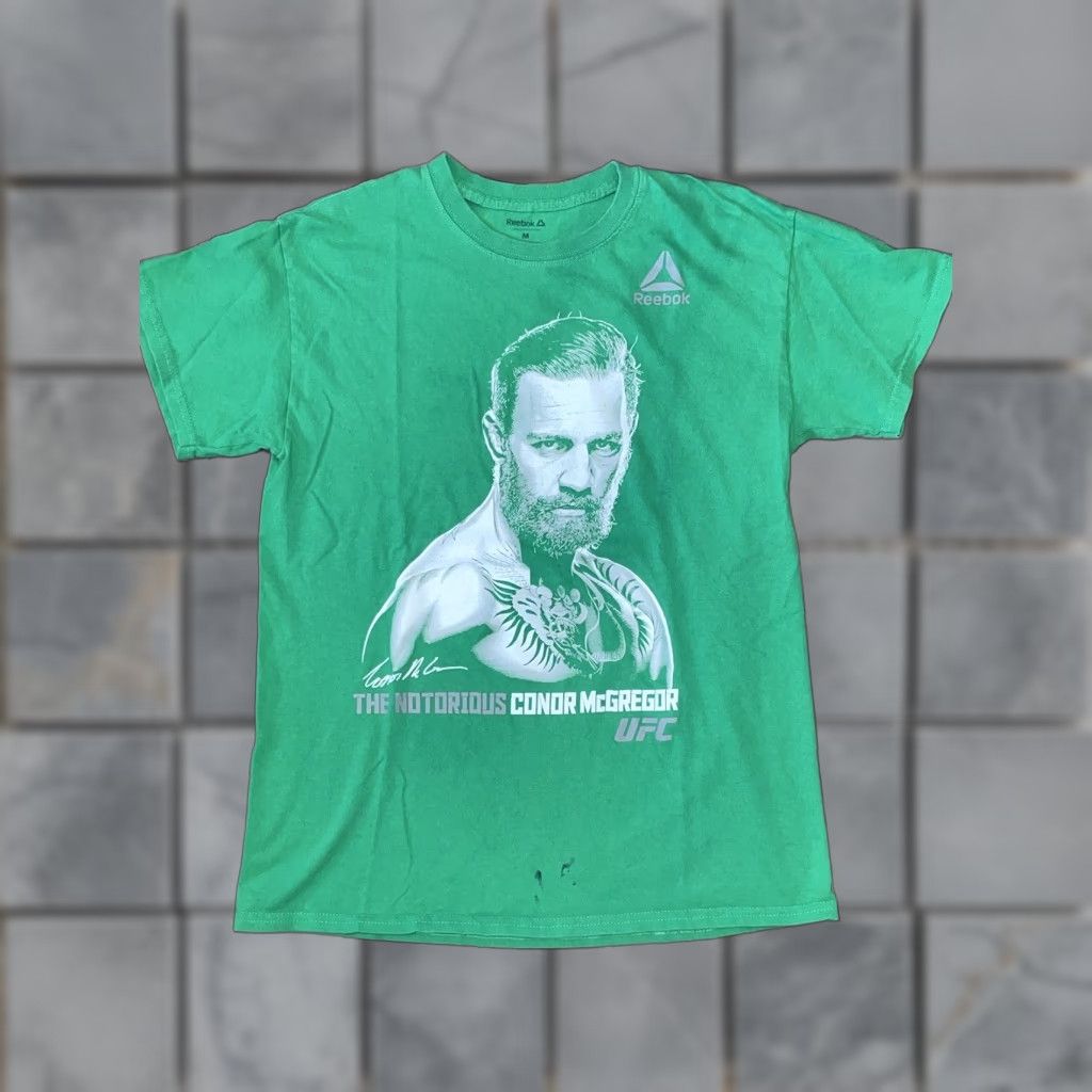 Reebok Reebok T-Shirt Conner McGregor Green Medium Mens Size US M / EU 48-50 / 2 - 1 Thumbnail