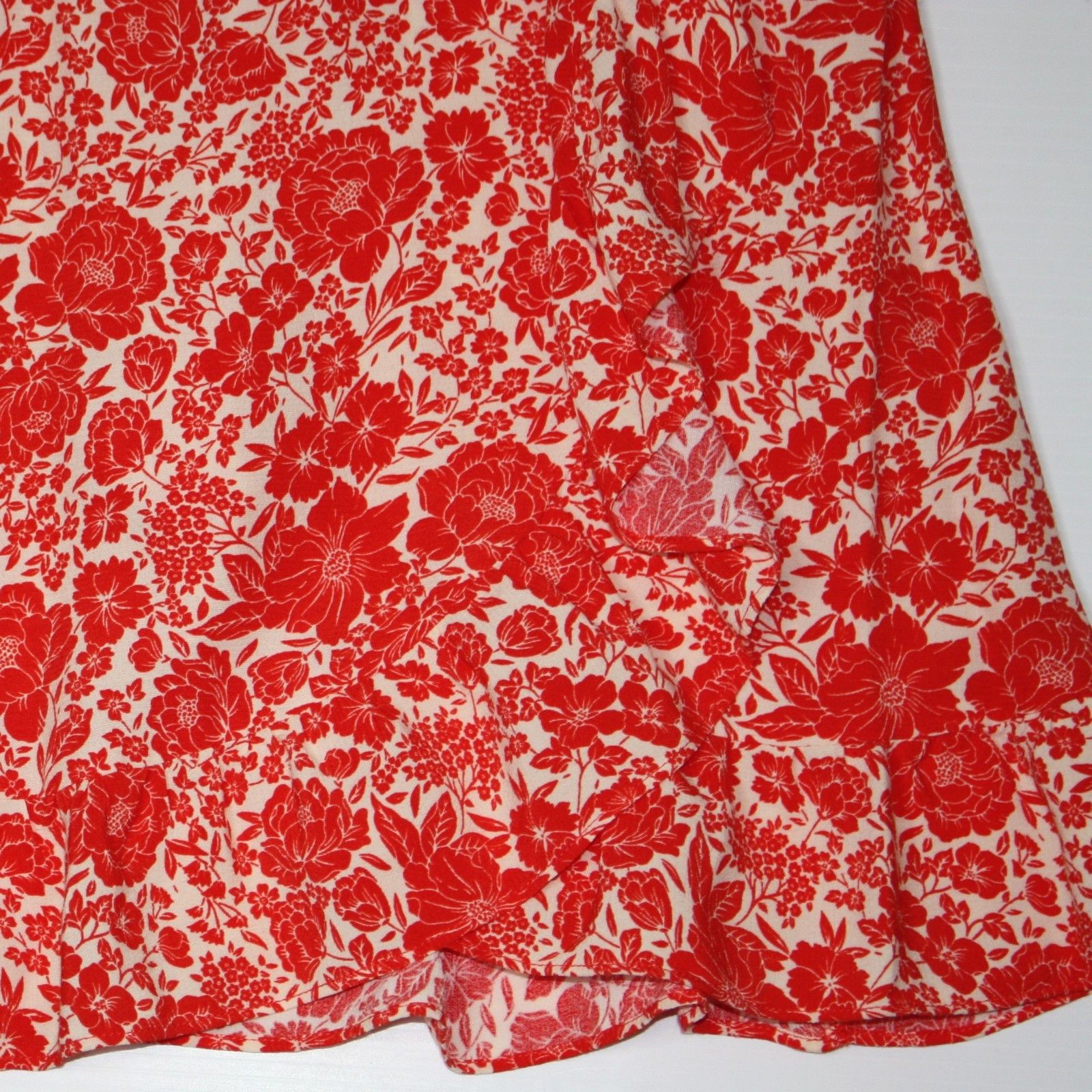 Topshop Floral Print Ruffle Wrap Mini Dress in Petite US 2 NWT $75 Size XS / US 0-2 / IT 36-38 - 13 Thumbnail