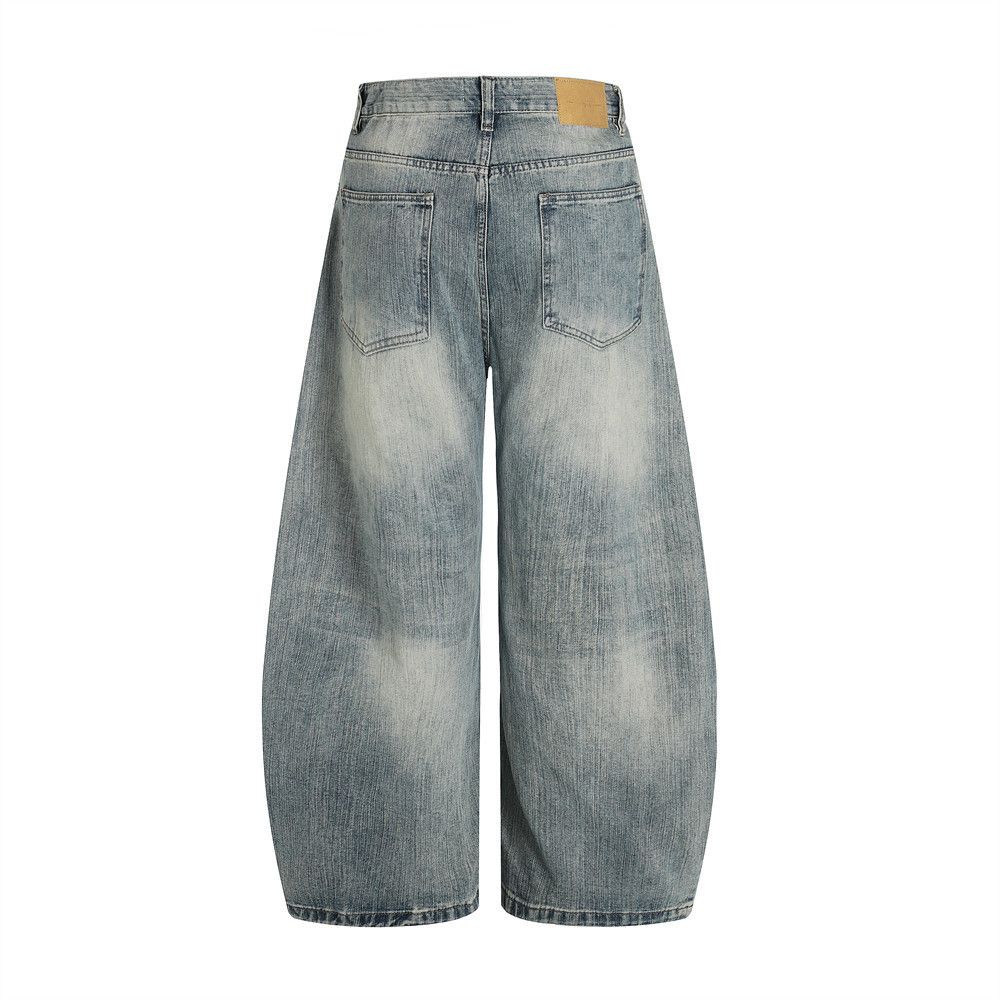 Japanese Brand × Jean American high street distressed washed scimitar jeans Size US 32 / EU 48 - 3 Thumbnail