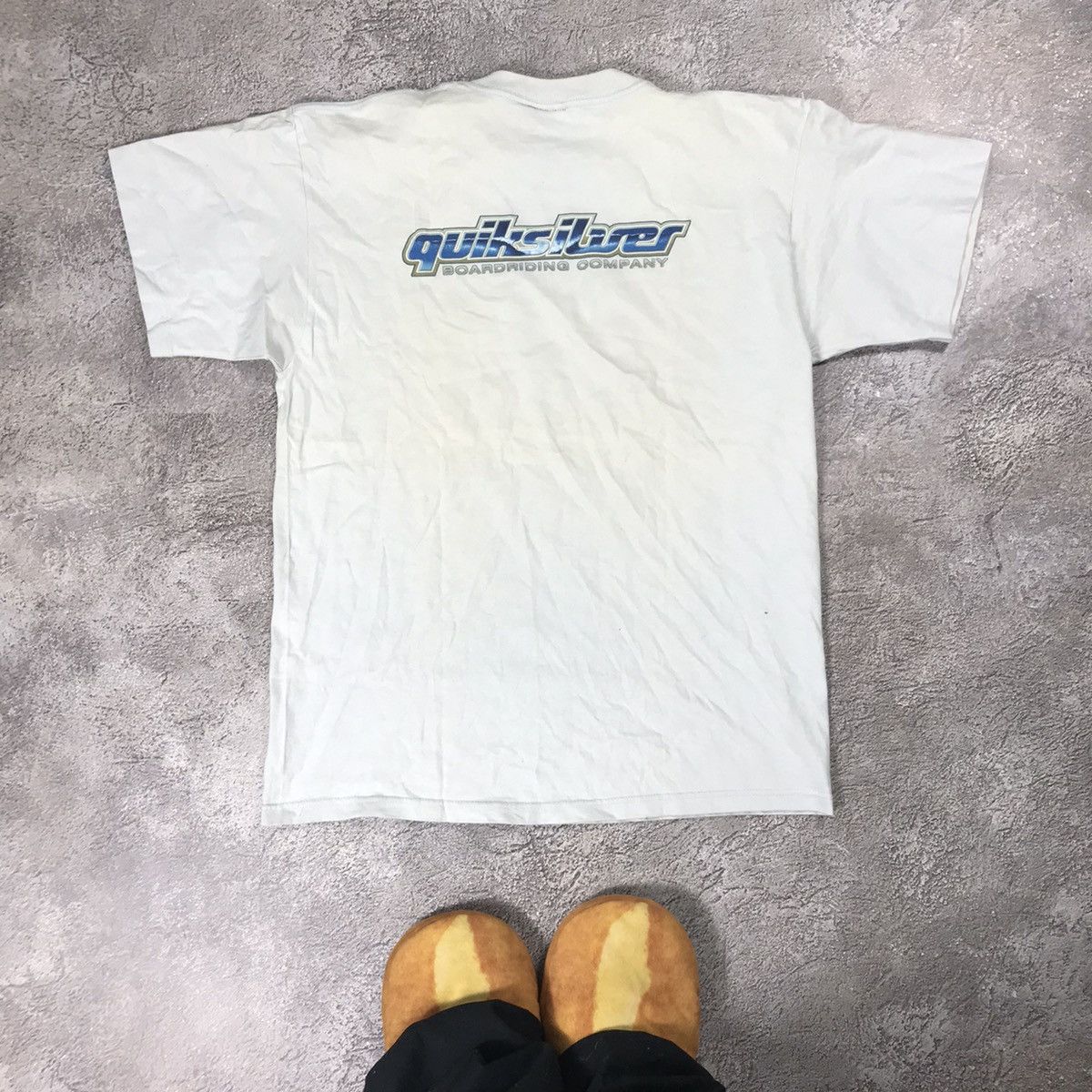 Vintage Vintage Y2K Quicksilver Sun Faded Logo Tee Streetwear Slim L Size US L / EU 52-54 / 3 - 4 Thumbnail