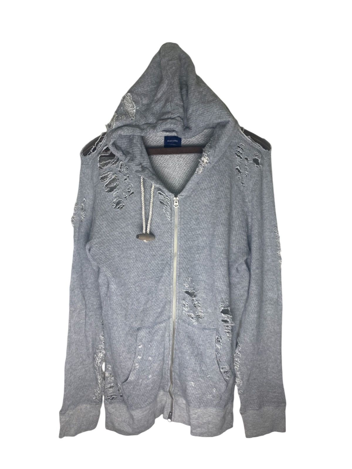 Maison MIHARA YASUHIRO FW16 Miharayasuhiro Distressed Punk Hoodies Size US M / EU 48-50 / 2 - 8 Thumbnail