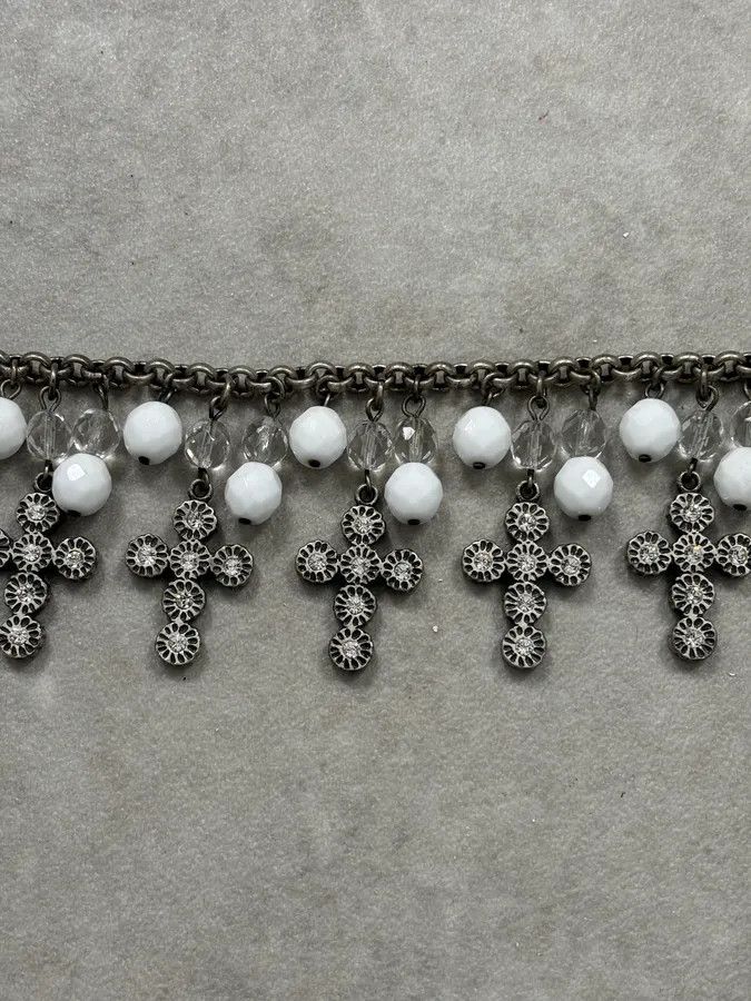 Dolce & Gabbana Dolce & Gabbana Silver Metal Charm Cross Bracelet Size ONE SIZE - 7 Thumbnail