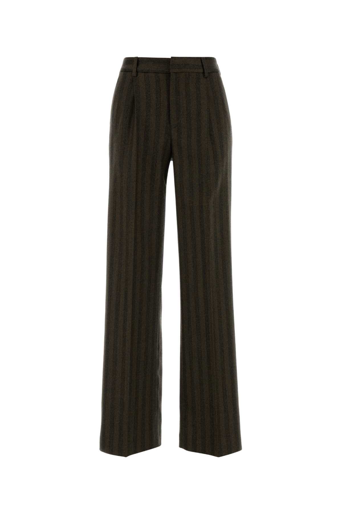 Embroidered Stretch Wool Lola Pant