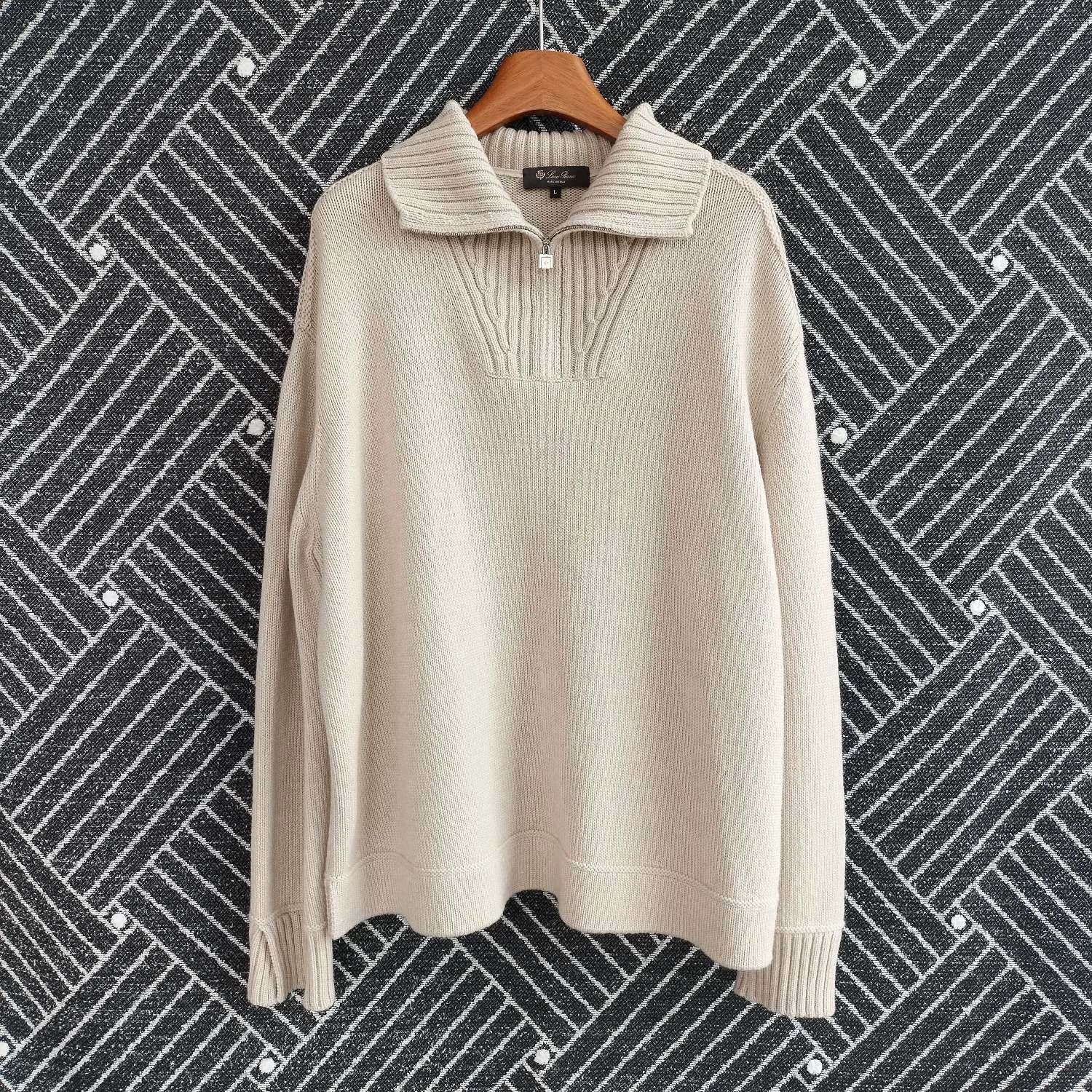 Loro Piana Loro Piana half-zip cashmere sweater women's L Size L / US 10 / IT 46 - 1 Thumbnail