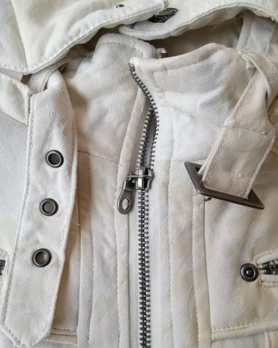 14th Addiction × In The Attic × Japanese Brand In The Attic Goth Punk Japan White Zipper Hooded Jacket Size L / US 10 / IT 46 - 3 Thumbnail