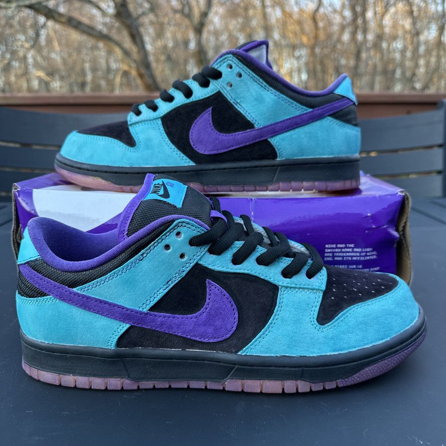 Nike Size 10 - Nike SB Dunk Low Custom Skeletor Teal Purple Black Size US 10 / EU 43 - 7 Thumbnail