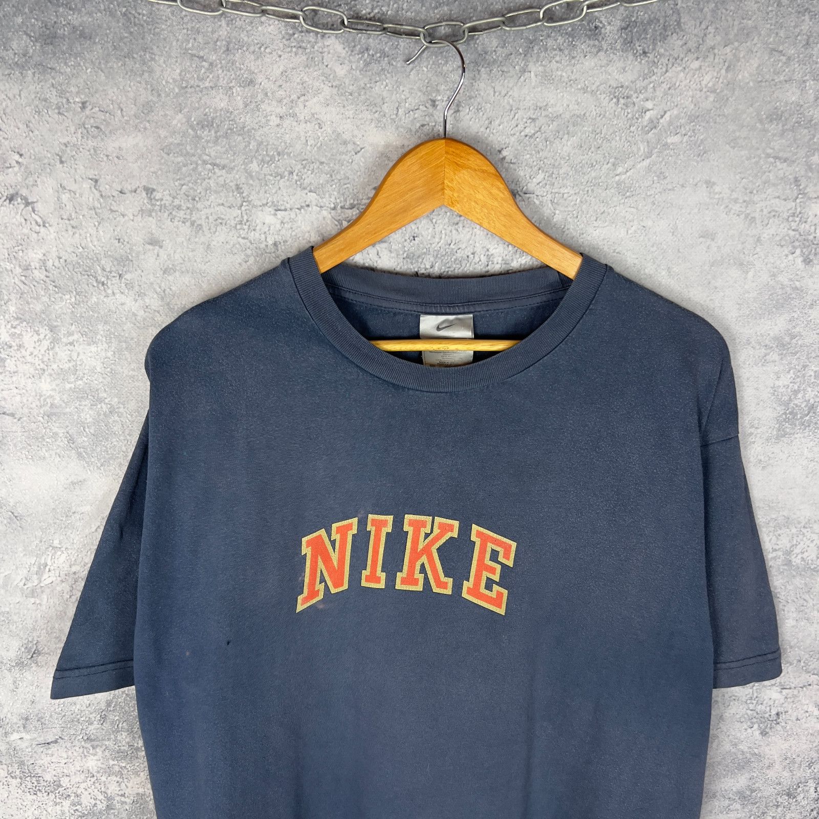 Nike Nike Vintage Tee Big Logo Men's Size XL Blue Cotton ` Size US XL / EU 56 / 4 - 2 Thumbnail