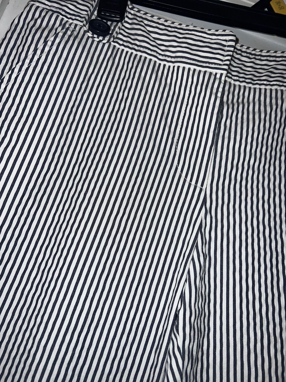 Tory Burch White and Navy Blue Stripe Pants Size 28" / US 6 / IT 42 - 2 Thumbnail