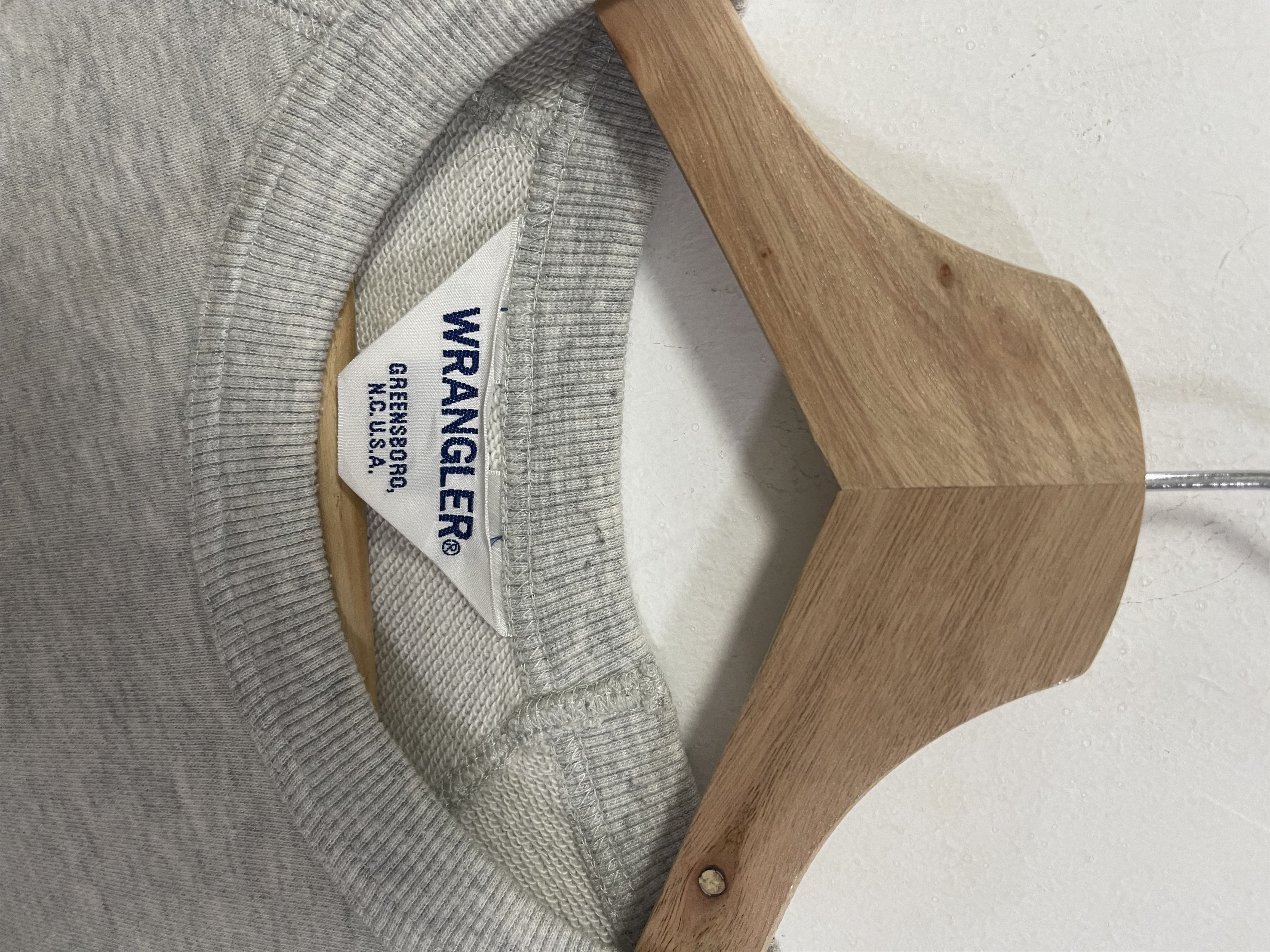 Vintage × Wrangler Vintage Wrangler Spellout Printed Logo Crewneck Sweatshirt Size US S / EU 44-46 / 1 - 10 Thumbnail