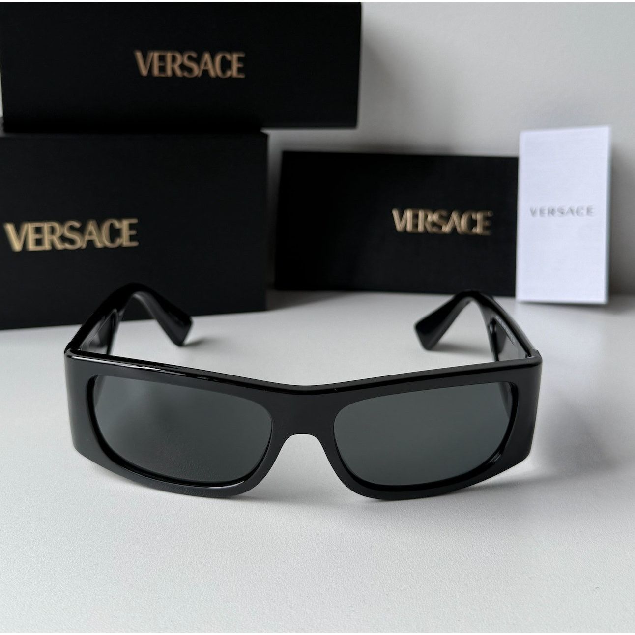 Versace NEW Versace VE4482 Black Shielded Sunglasses Size ONE SIZE - 6 Thumbnail