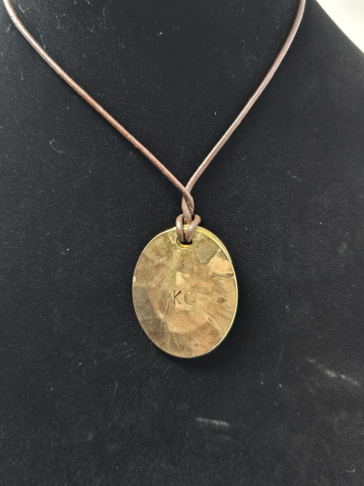 Kenneth Cole Kenneth Cole Enamel Brass Pendant Necklace 7in Adjustable Size ONE SIZE - 2 Thumbnail