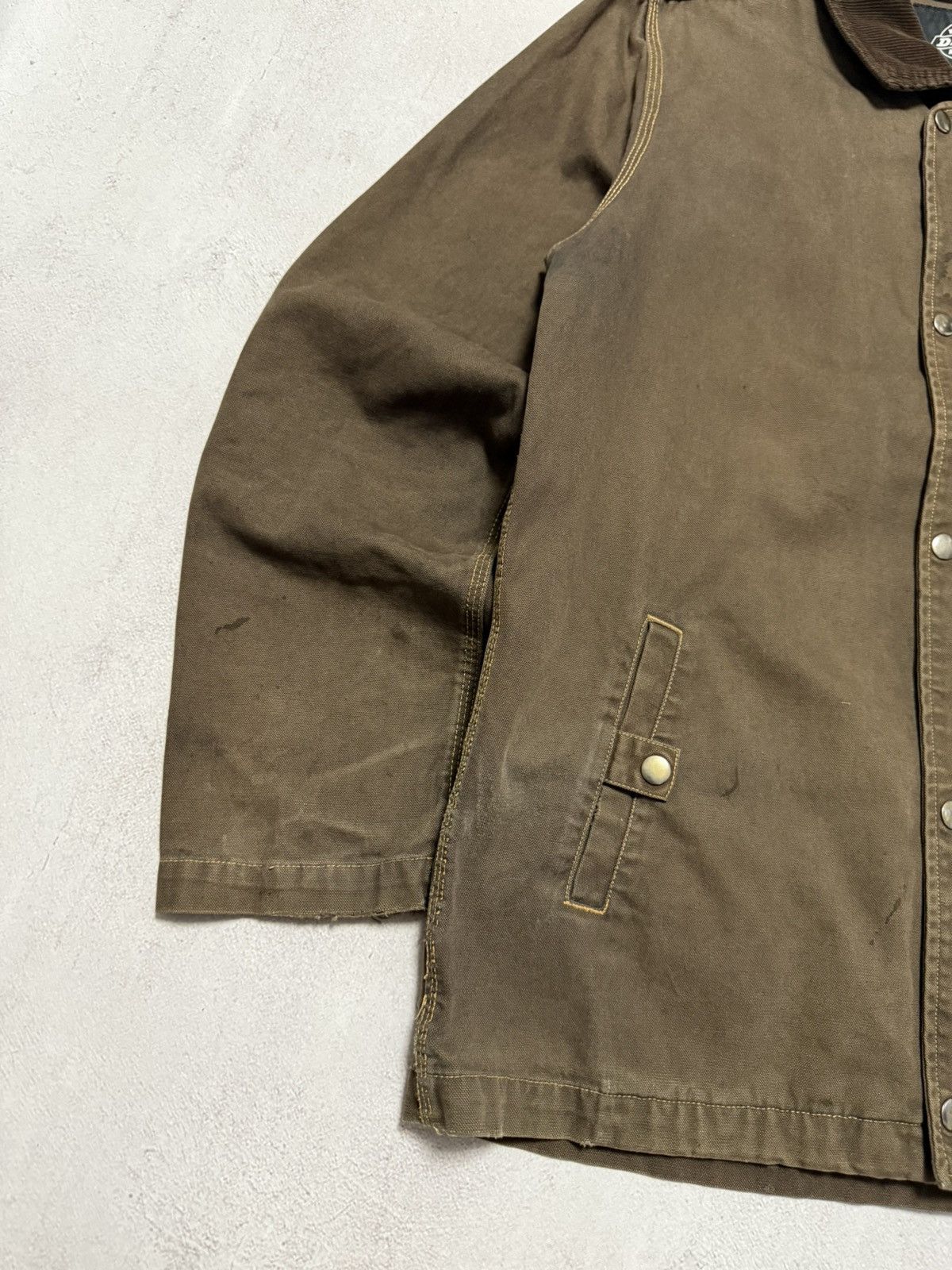 Dickies × Vintage Vintage Dickies Work Denim Jacket Brown Faded Amazing 90s Size US L / EU 52-54 / 3 - 7 Thumbnail
