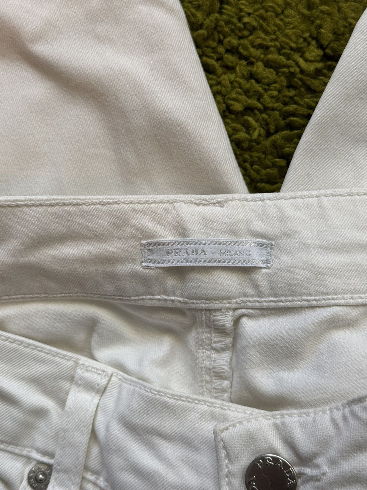 Prada Prada white jeans denim pants Size 25" / US 0 / IT 36 - 3 Thumbnail