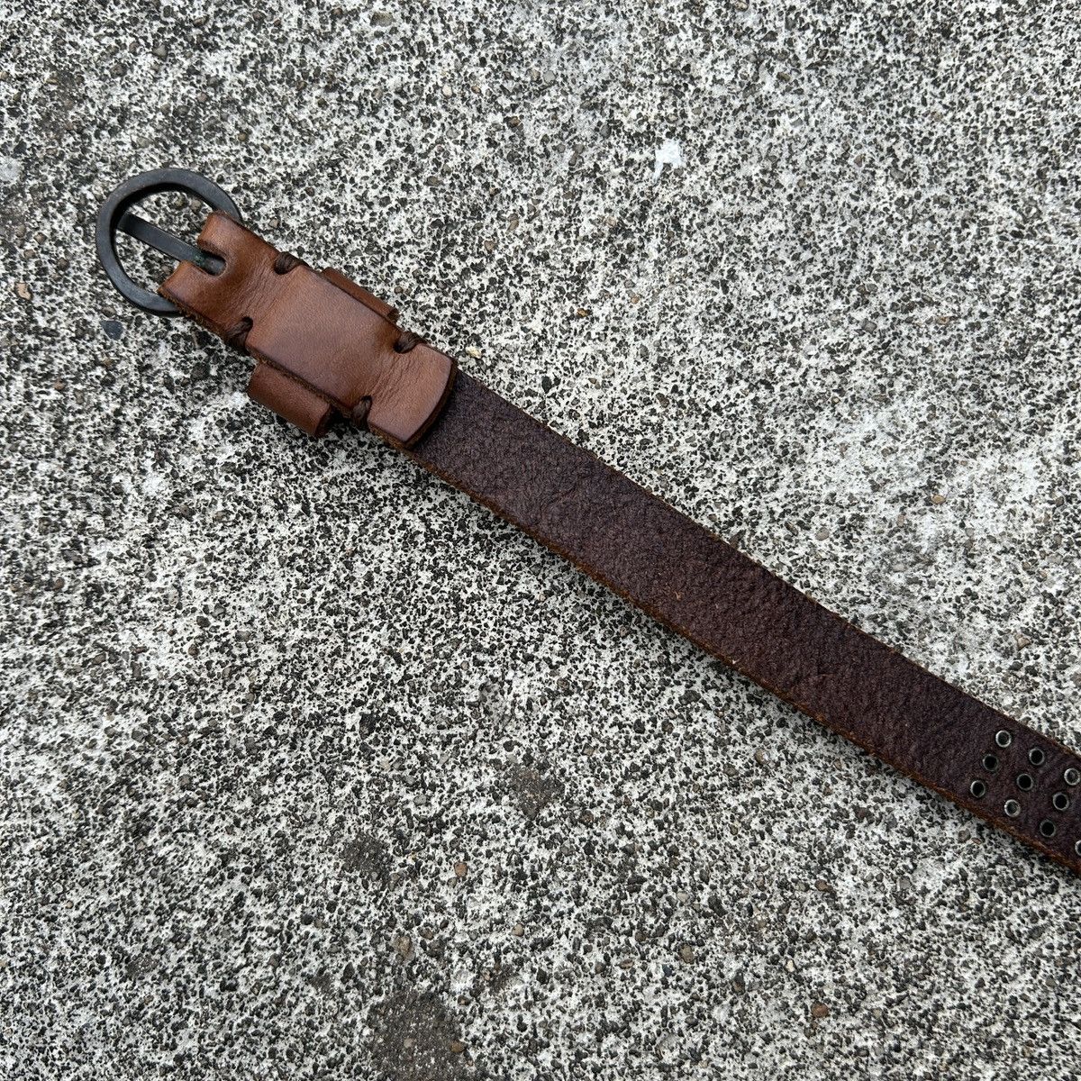 Vintage Vintage studded leather belt (Kapital Style) Size ONE SIZE - 12 Thumbnail