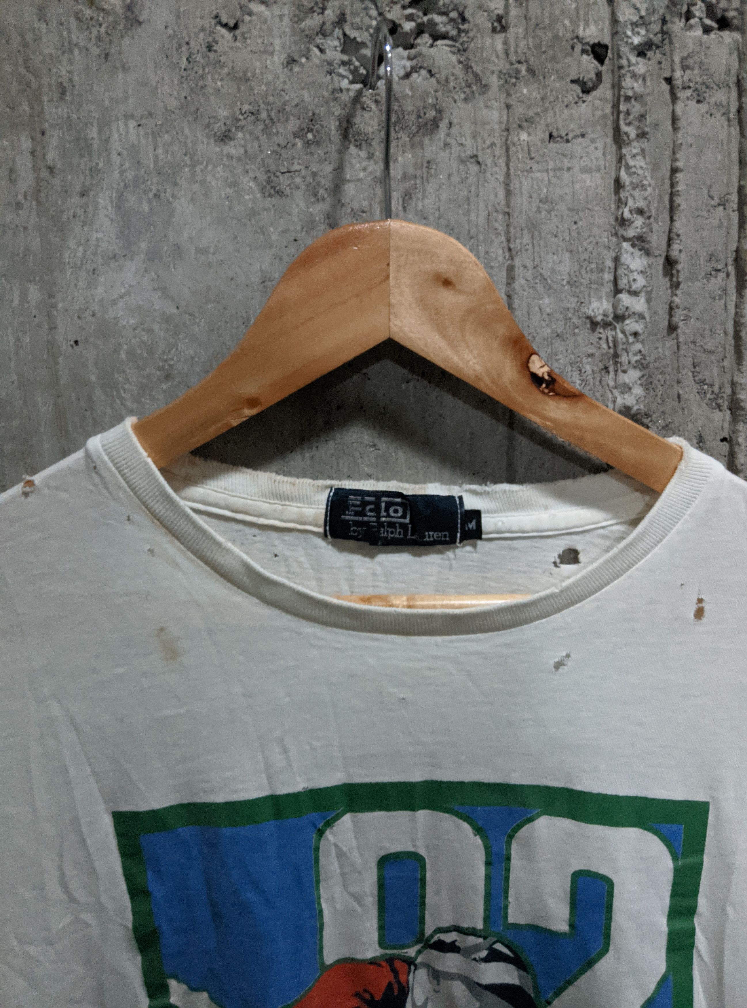 Polo Ralph Lauren Vintage 90s polo Ralph lauren ski thrashed lo life t shirt Size US XL / EU 56 / 4 - 9 Thumbnail