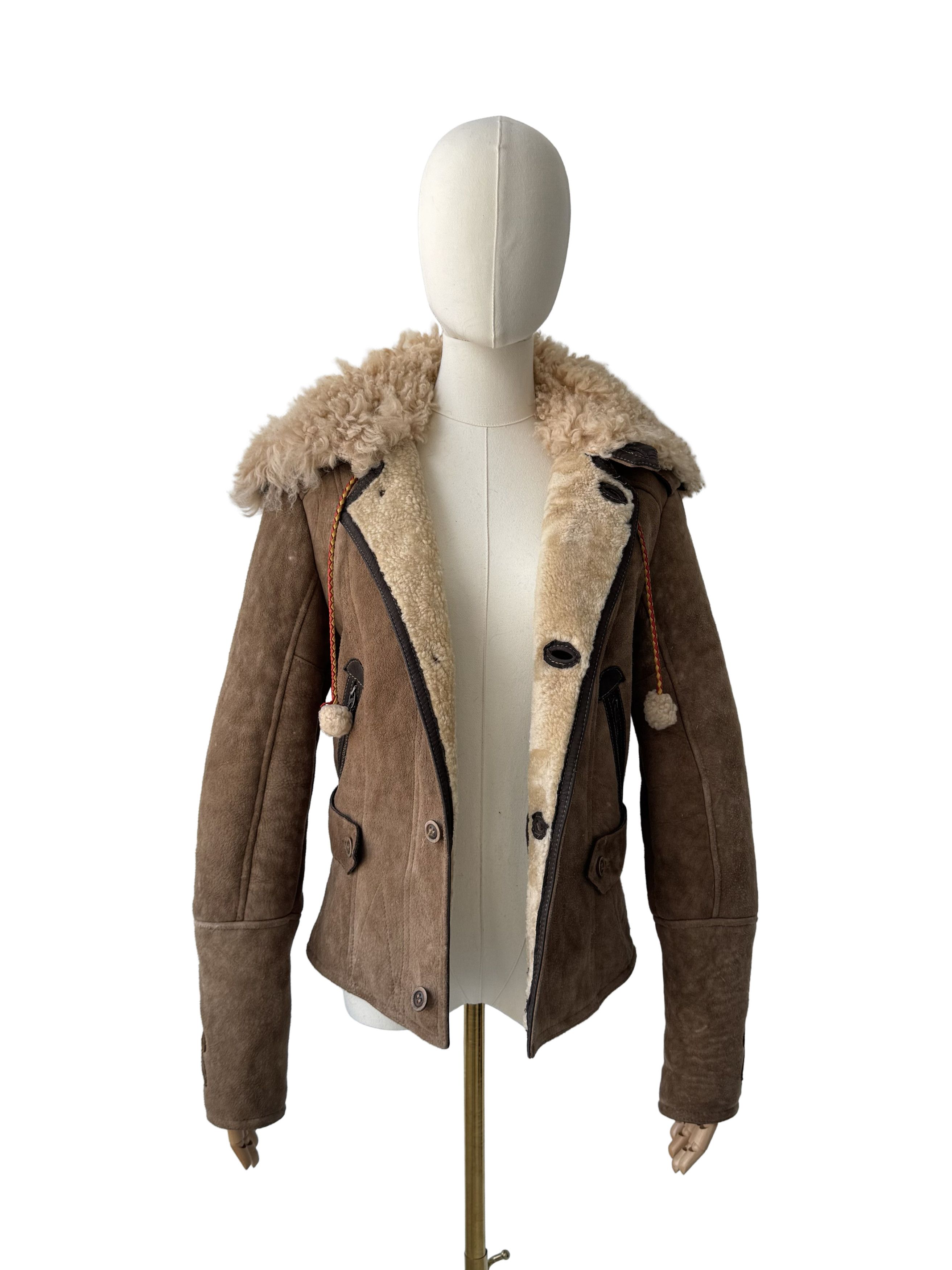 Diesel Diesel Vintage Real Shearling Cropped Jacket Size S / US 4 / IT 40 - 3 Thumbnail