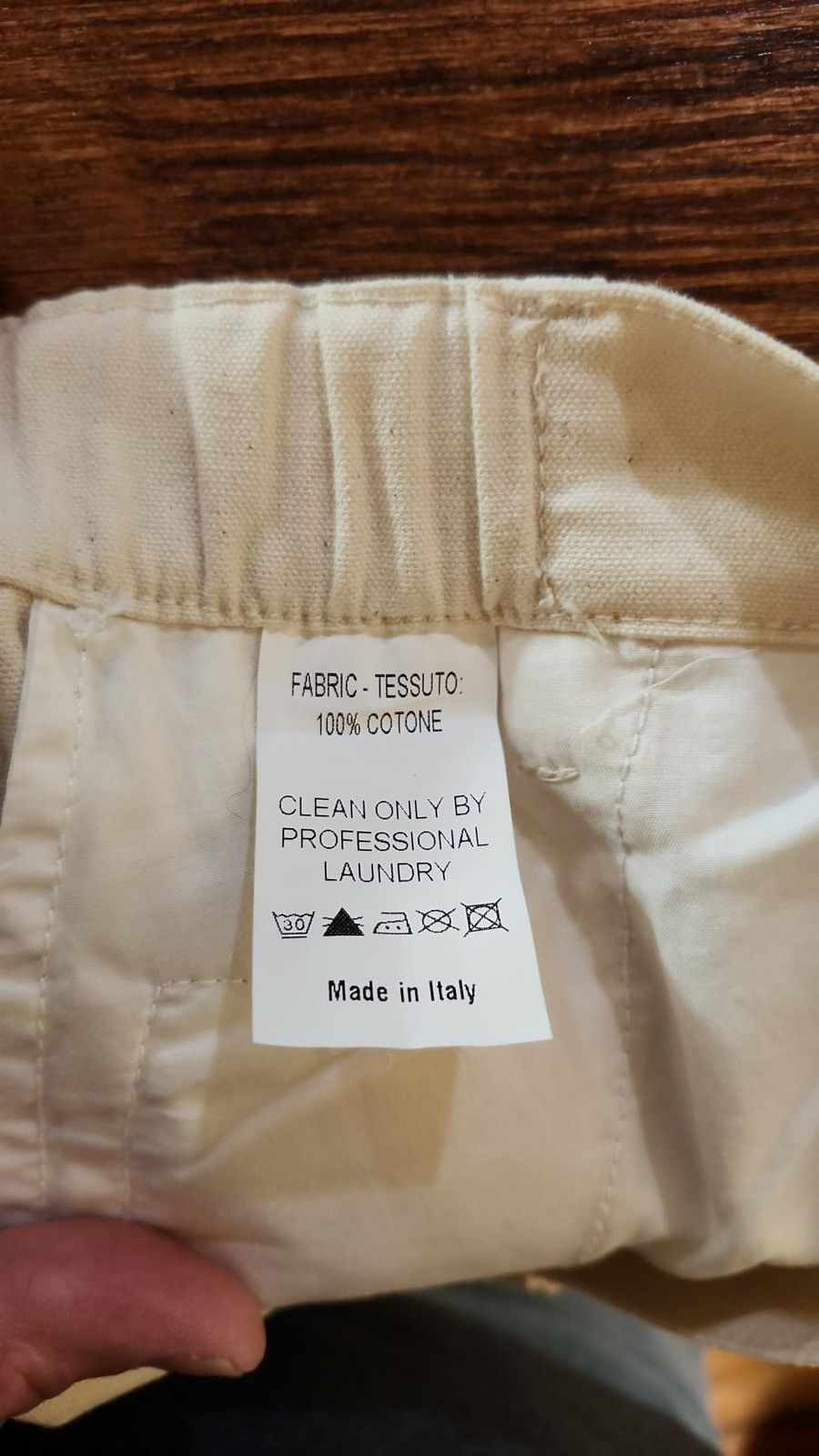Walter Van Beirendonck Cream Cotton Trousers with Pocket Embroidery Size US 34 / EU 50 - 5 Thumbnail