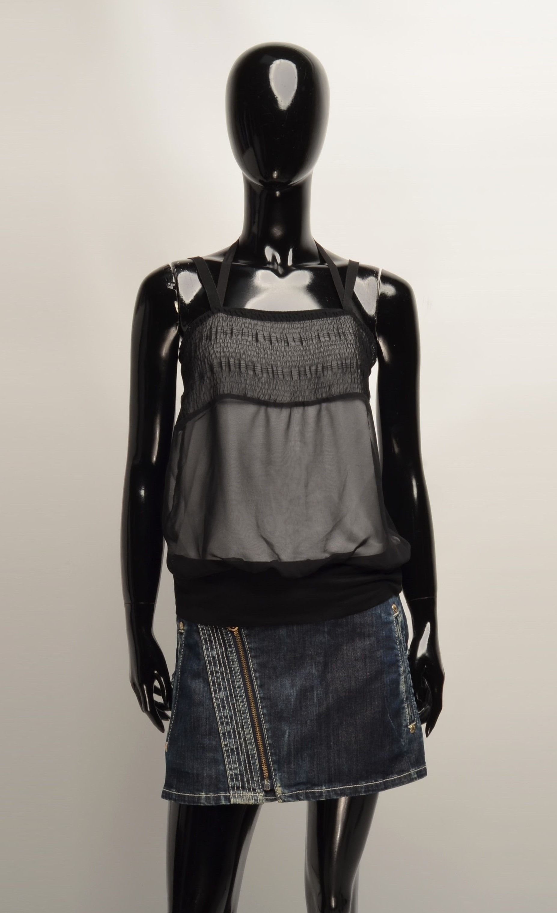 STRENESSE × Vintage Vintage Strenesse Gabriele Strehle Double Layer Mesh Top Size S / US 4 / IT 40 - 1 Thumbnail