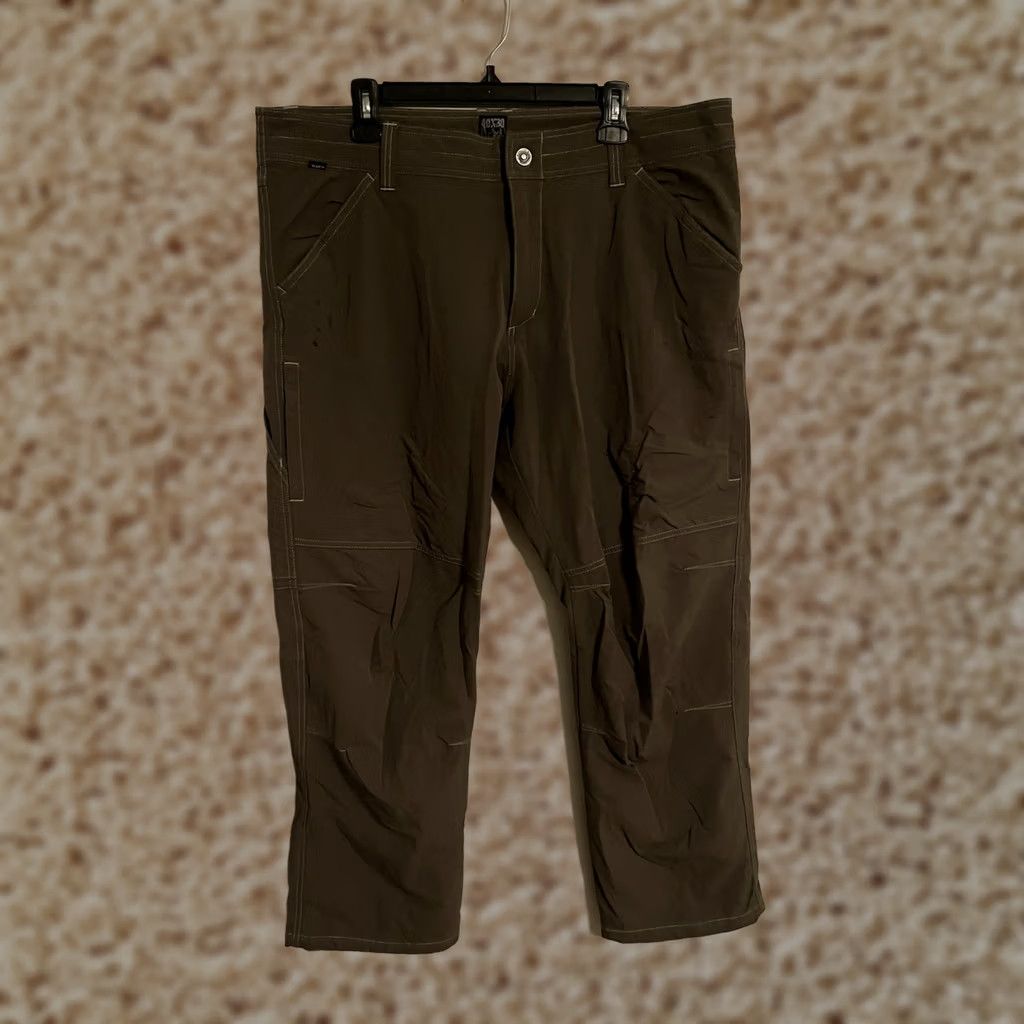 Olive Kuhl Olive Gray Outdoors Nylon Stretch Hiking Mountain Pants - Men's 40x30 Size US 40 / EU 56 - 1 Thumbnail