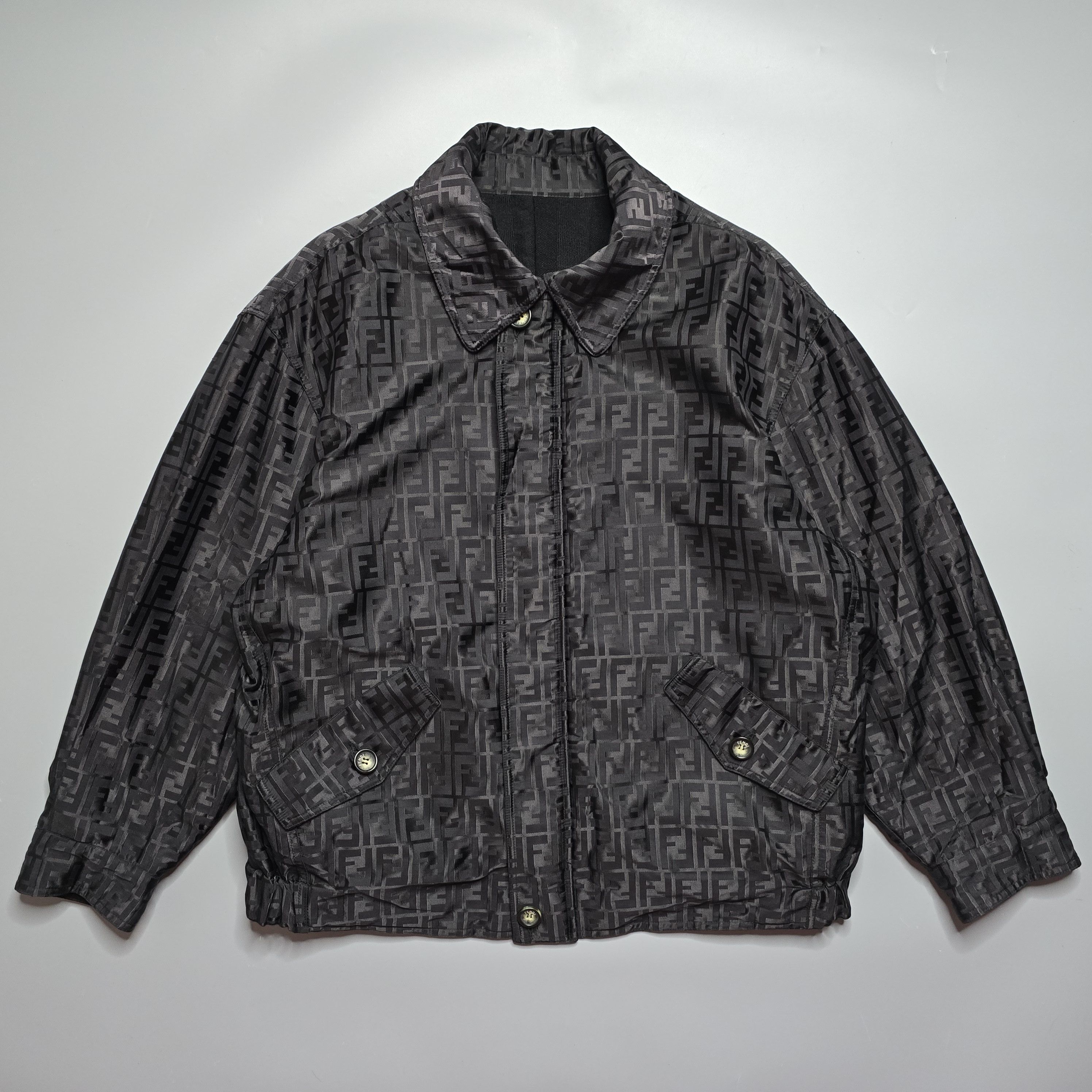 Fendi Fendi - Zucca Wool Reversible Jacket Size US L / EU 52-54 / 3 - 3 Thumbnail
