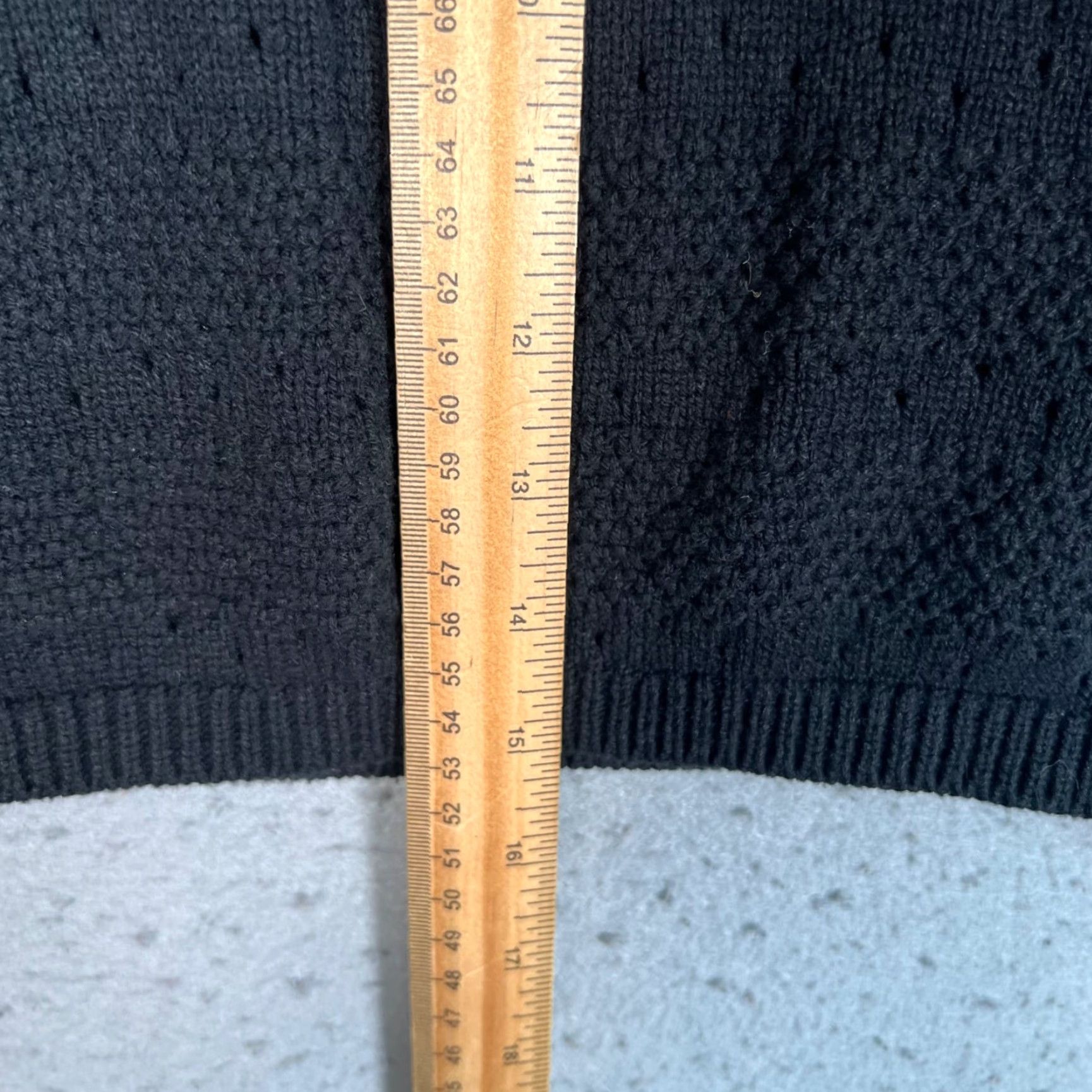 Vintage Freshman 1996 Womens Mini Skirt Knit Black With Heart Pattern Cotton Blend Size S Adult Small Size 28" / US 6 / IT 42 - 6 Thumbnail