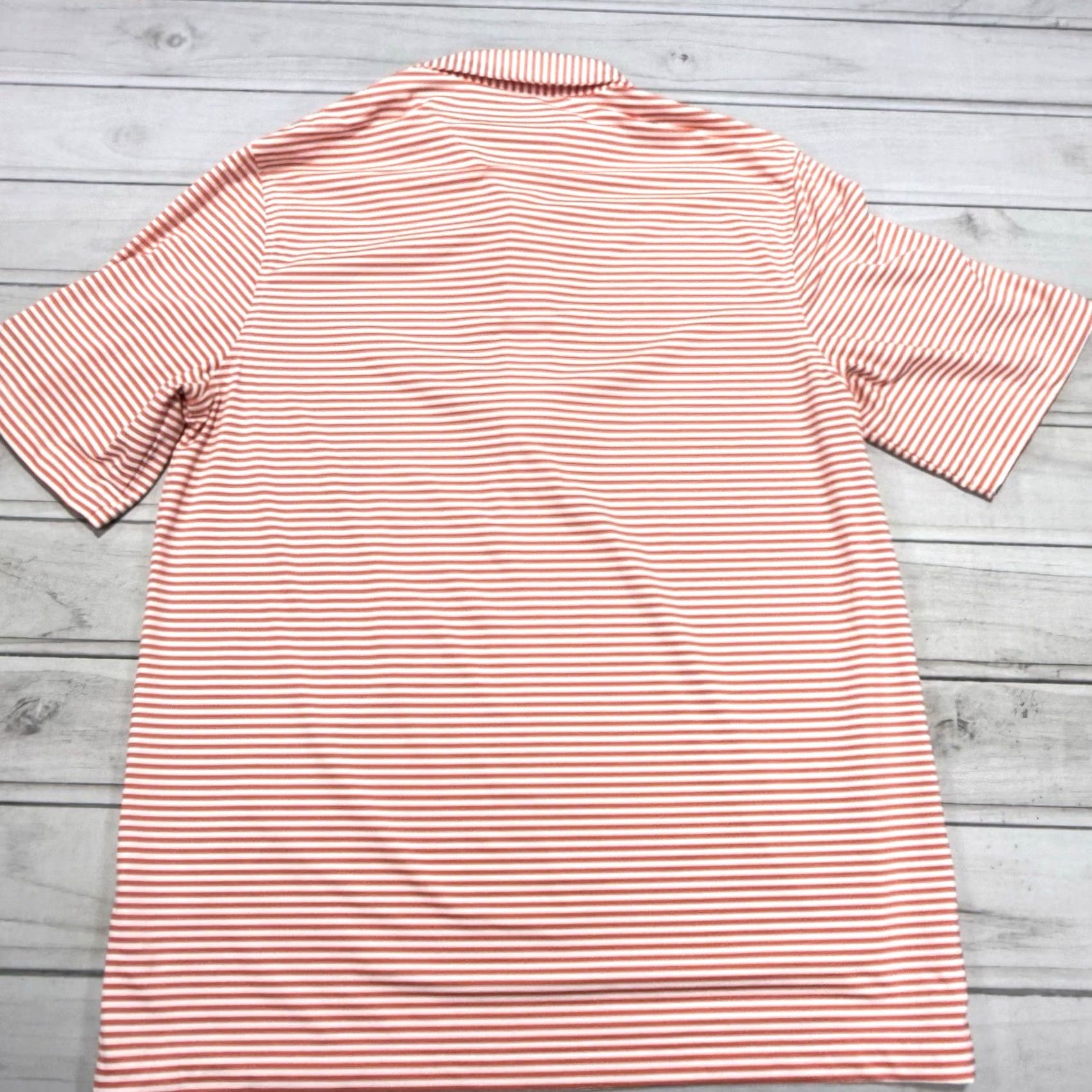 Vintage Criquet Polo Shirt Mens M Red White Striped Golf Waccabac Country Club Size US M / EU 48-50 / 2 - 6 Thumbnail