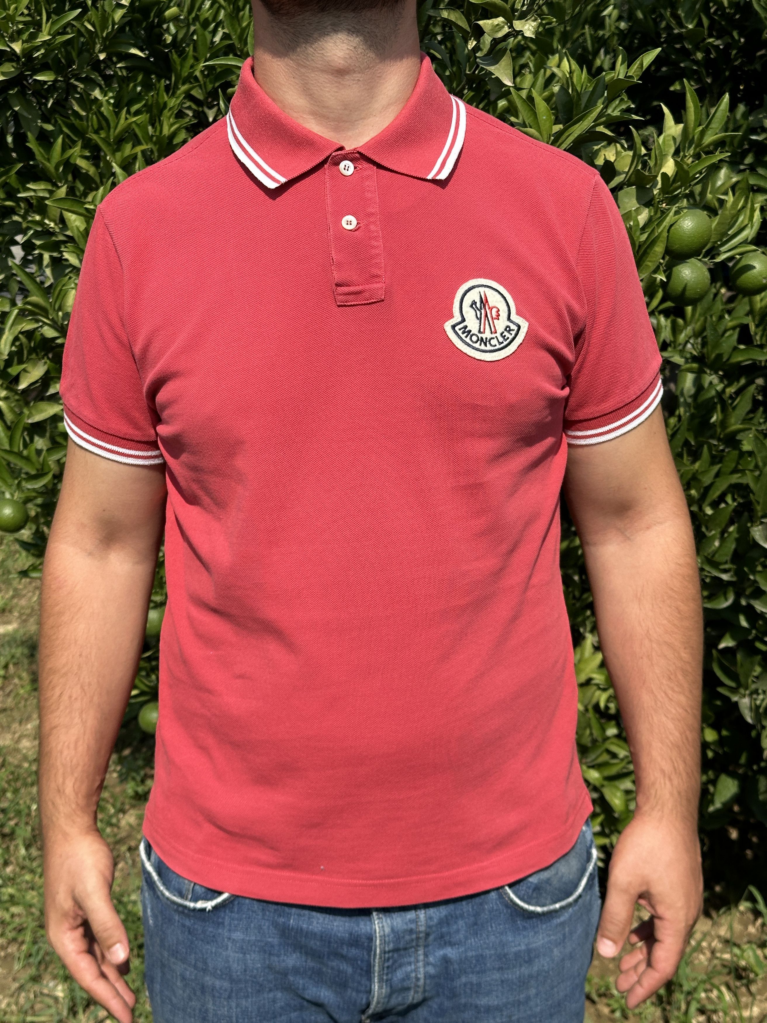 Moncler Moncler Polo Blouse Casual Short Sleeve Tee SlimFit Size L Size US L / EU 52-54 / 3 - 6 Thumbnail