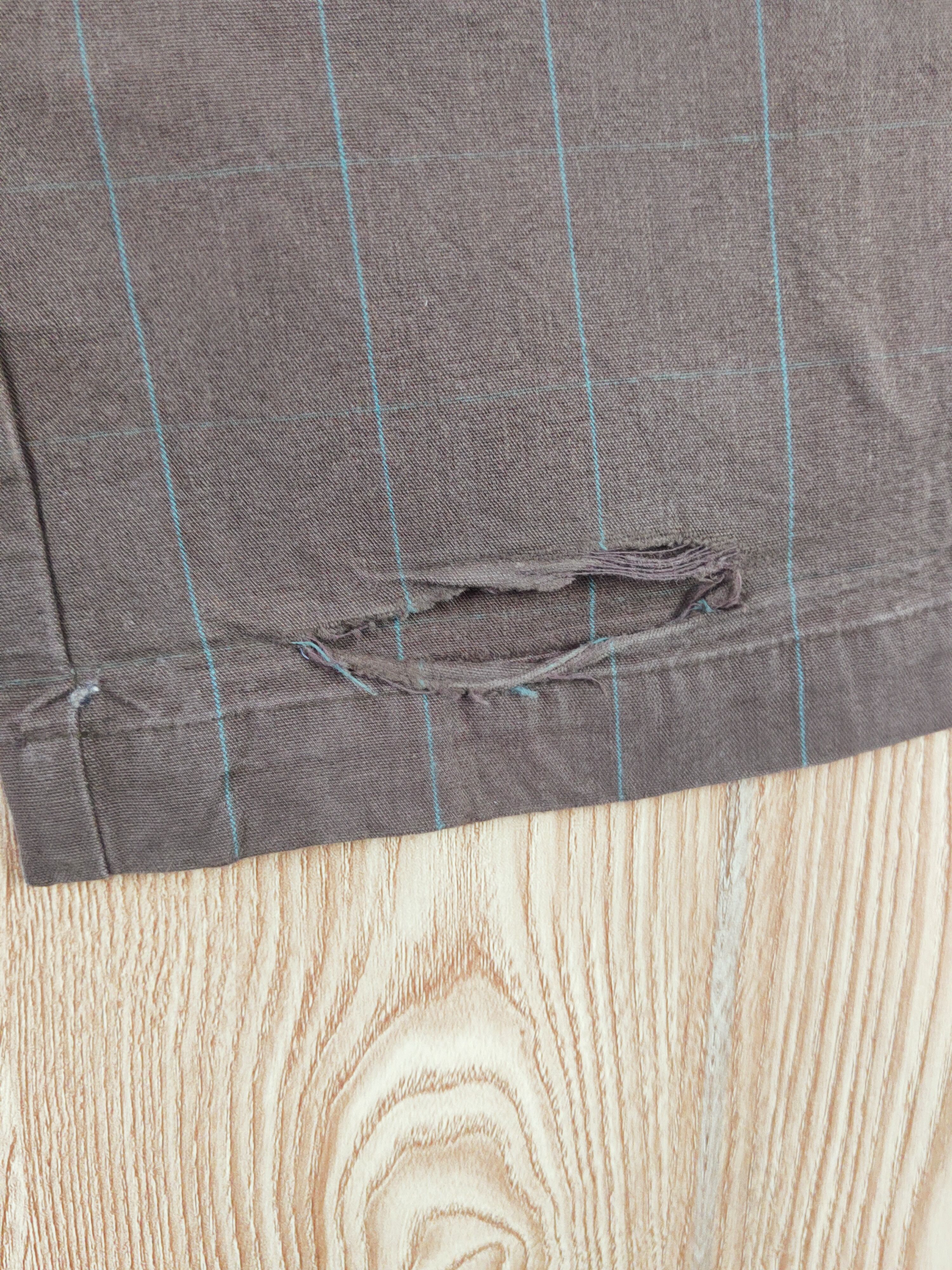 Japanese Brand × OVER THE STRiPES × Vintage Rna Dark Brown Faded stripe vintage Casual Pants #W087 Size 31" - 11 Thumbnail