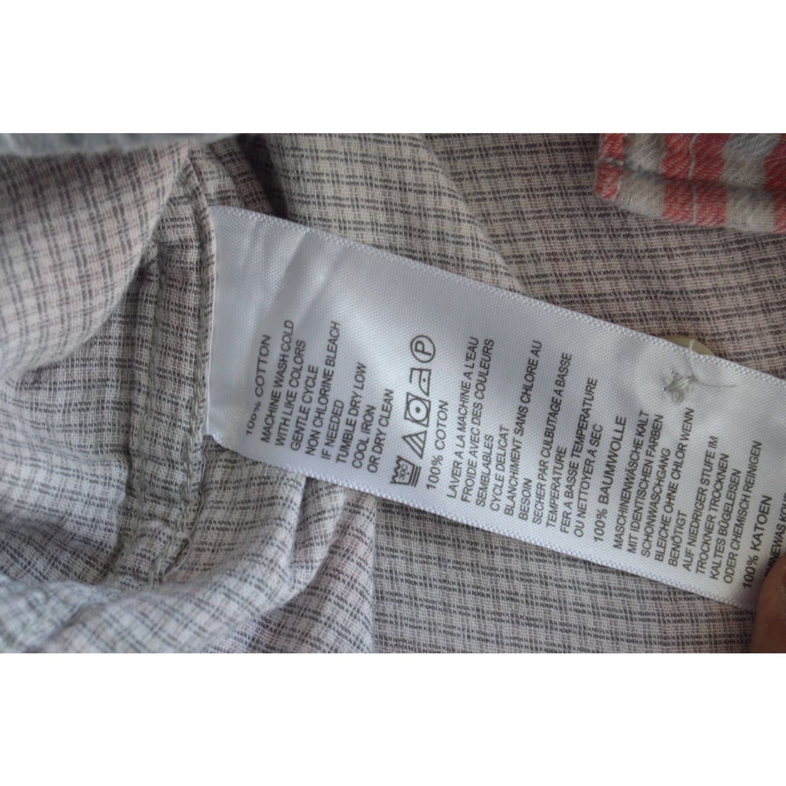 Tommy Bahama Tommy Bahama Shirt Men's Large Flannel Long Sleeve Button-Up Pink Grey Casual Plaid Pocketed Beach 90s Mens Manufactured Folded Crew? Size US L / EU 52-54 / 3 - 7 Thumbnail