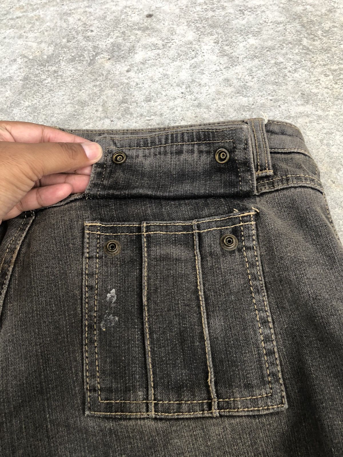 If Six Was Nine Japanese Back Rush Flared Jeans Distressed Size US 30 / EU 46 - 17 Thumbnail