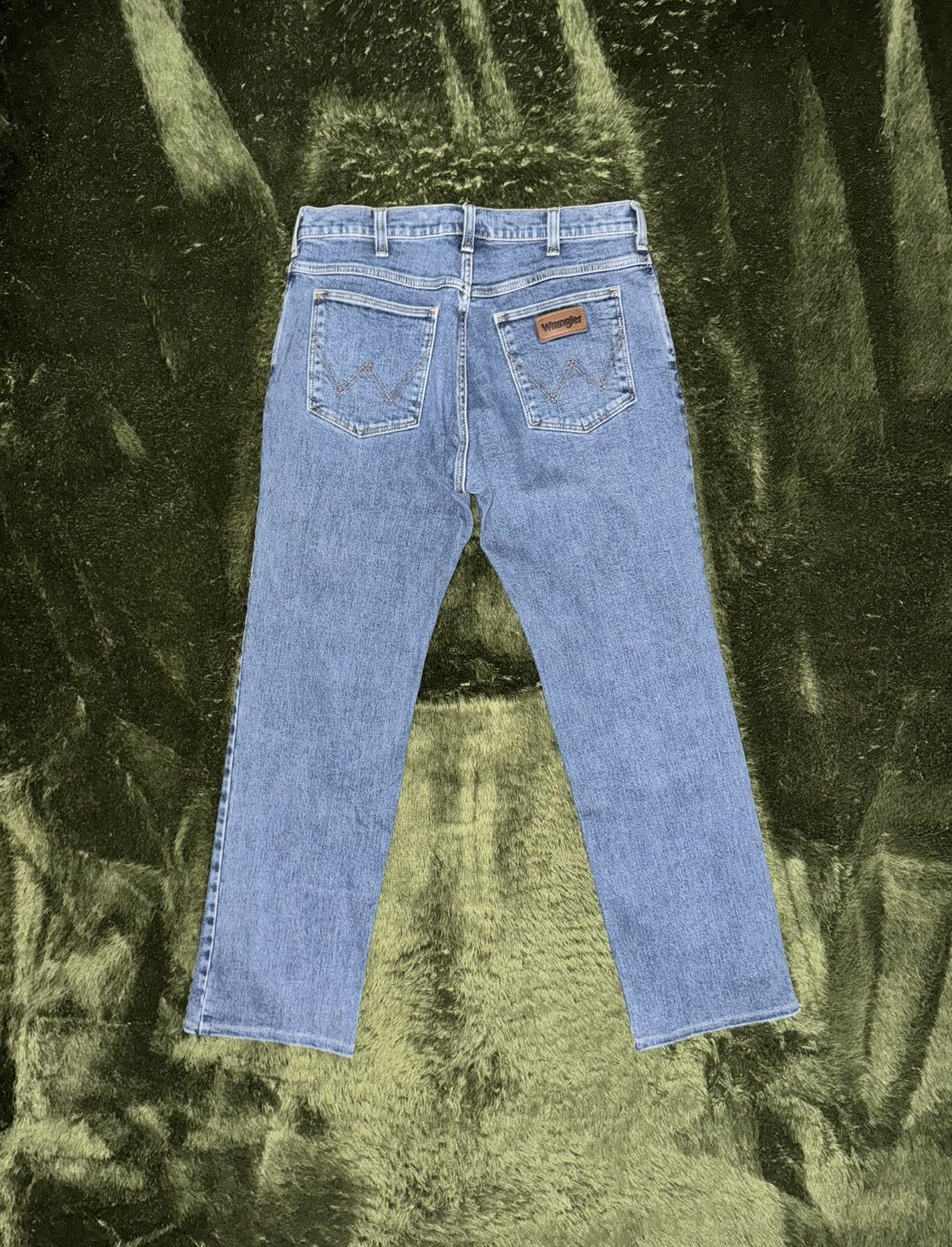 Wrangler [33] wrangler japan relaxed fit washed denim pants mid indig Size US 33 - 7 Thumbnail