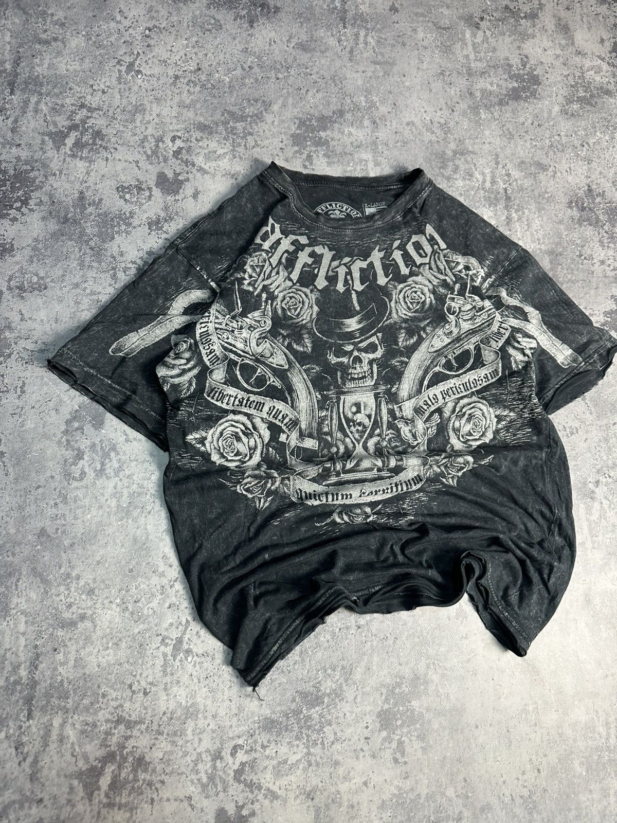 Affliction Crazy Affliction Skeleton vintage t-shirts size M Size US M / EU 48-50 / 2 - 2 Thumbnail