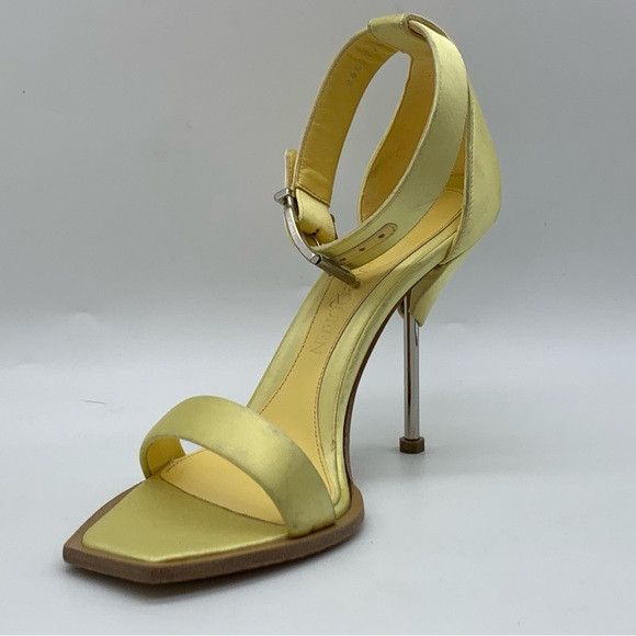 Alexander McQueen Alexander McQueen Ankle Strap Satin Heel Sandal Size US 10 / IT 40 - 3 Thumbnail