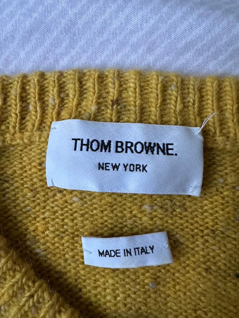 Thom Browne Thom Browne size3 Round collar wool sweater Size US L / EU 52-54 / 3 - 3 Thumbnail