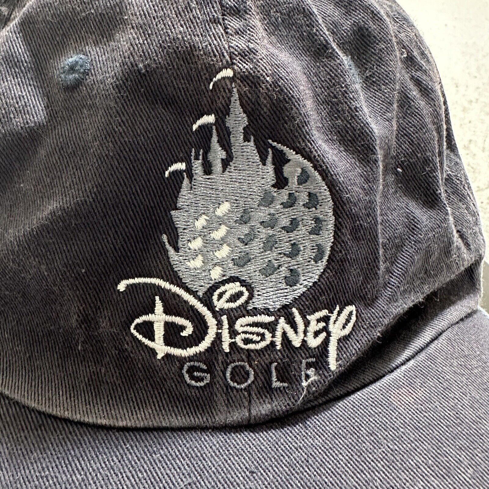 Disney Vintage Disney Golf Baseball Cap Hat Navy Blue Disney World Size ONE SIZE - 6 Thumbnail