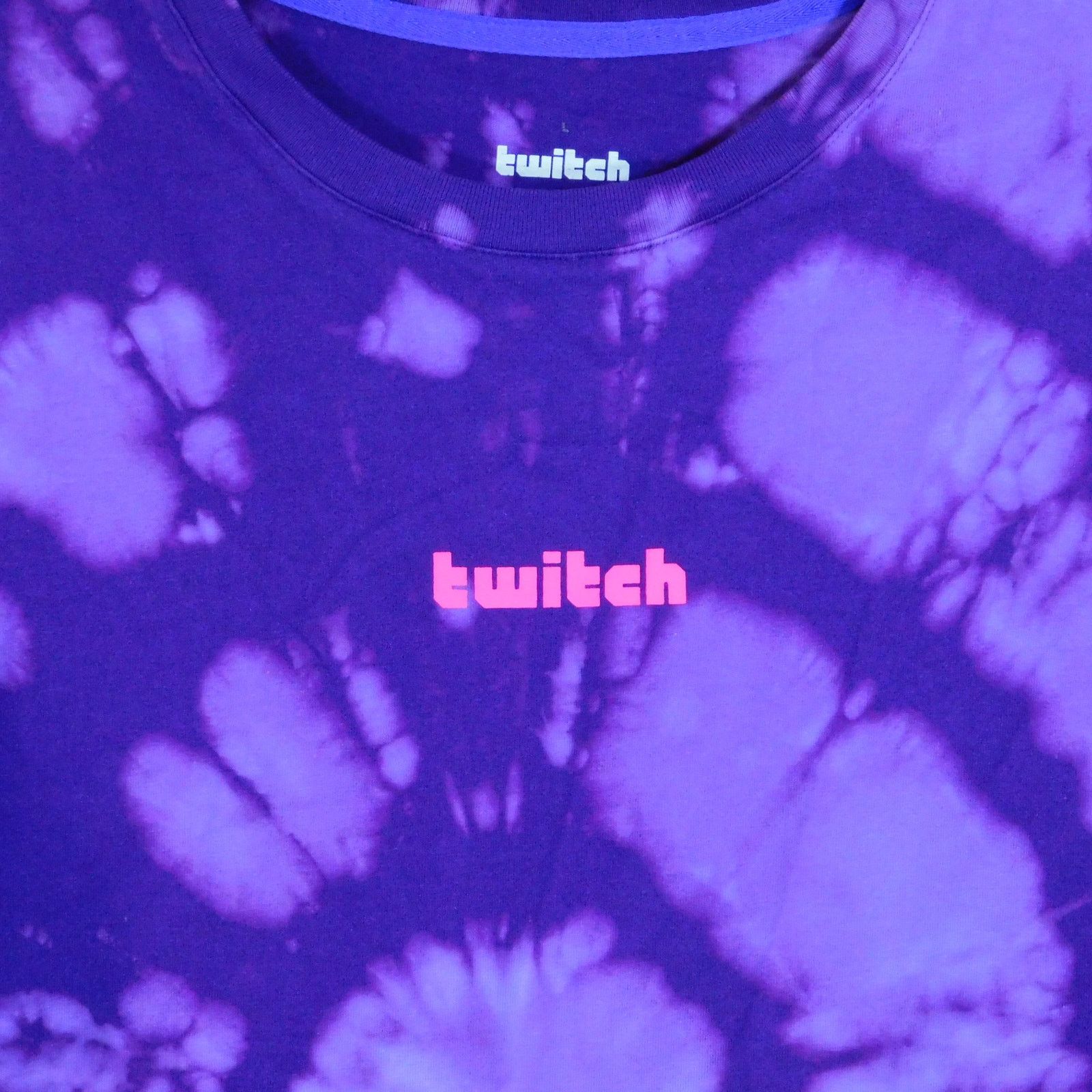 Hanes Twitch Tie Dye T Shirt Size L Purple Pink Logo Streamer Size US L / EU 52-54 / 3 - 4 Thumbnail