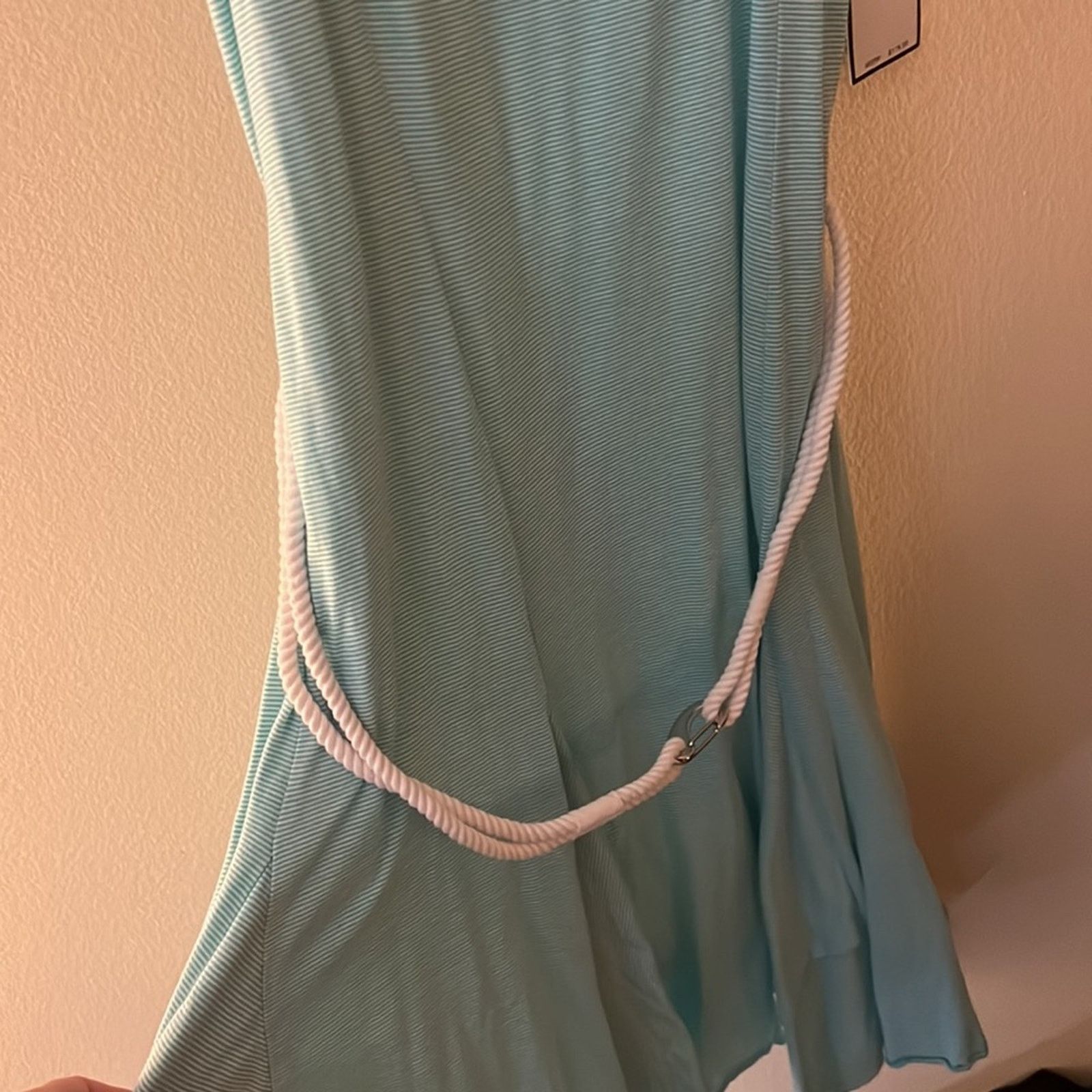 Lauren Ralph Lauren LRL Double Layered Striped Rope Waist Dress Size L Size L / US 10 / IT 46 - 4 Thumbnail
