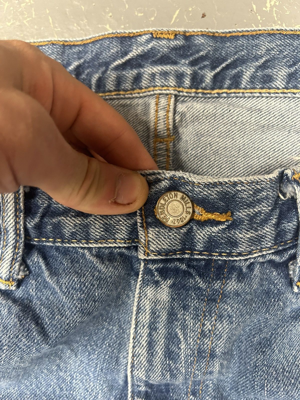 Pendleton × Vintage Crazy Vintage 90s Essential Pendleton Baggy Blue Jeans Size US 38 / EU 54 - 5 Thumbnail