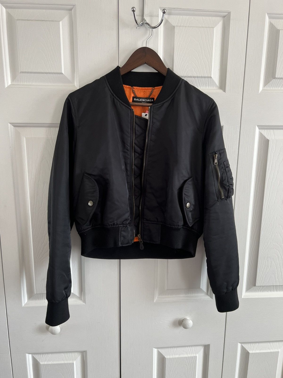 Balenciaga Balenciaga ss17 Cropped Bomber jacket size 52 Size US L / EU 52-54 / 3 - 1 Thumbnail