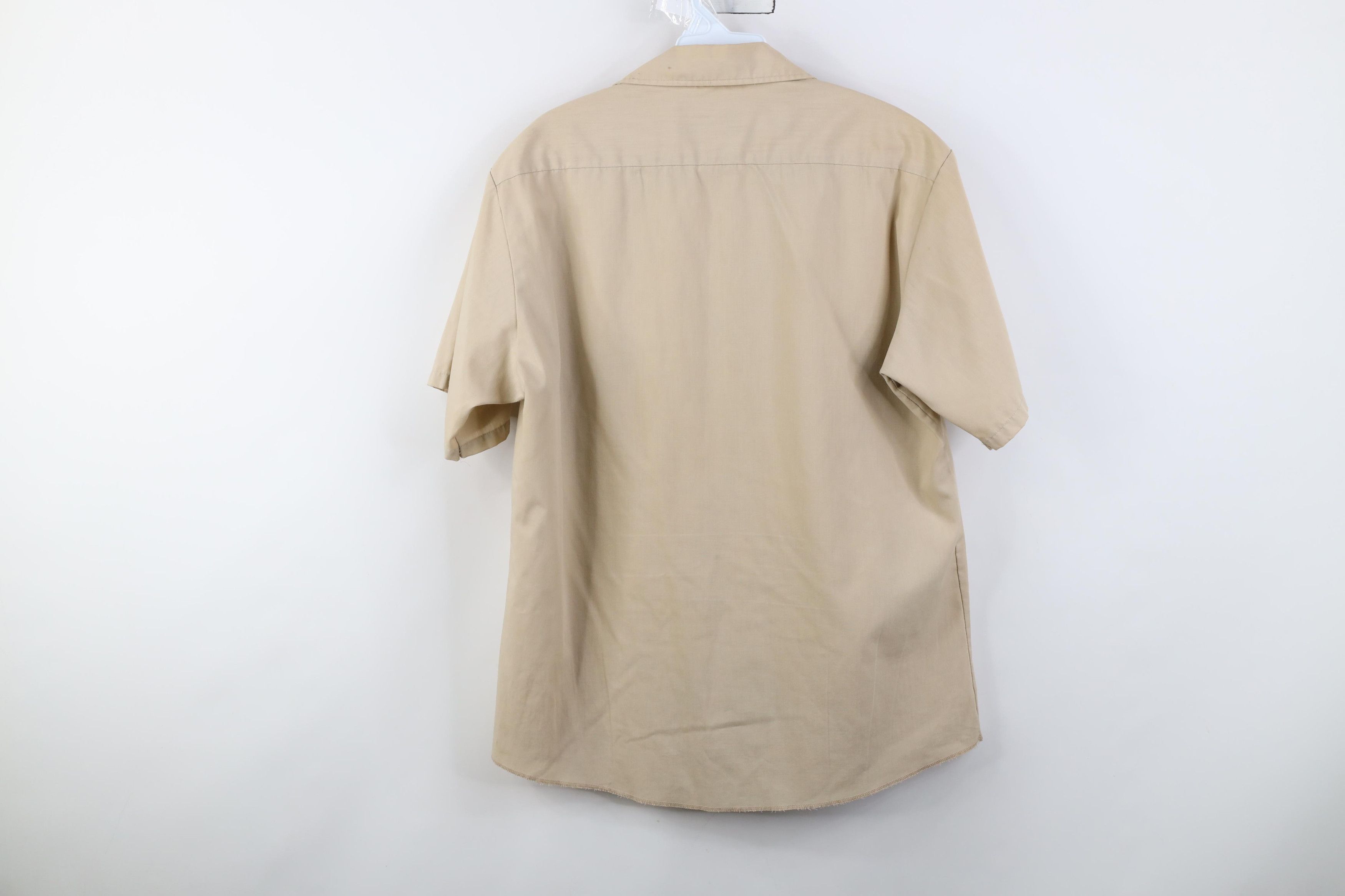 Vintage Vintage 50s Streetwear Camp Collar Collared Button Shirt USA Size US L / EU 52-54 / 3 - 13 Thumbnail