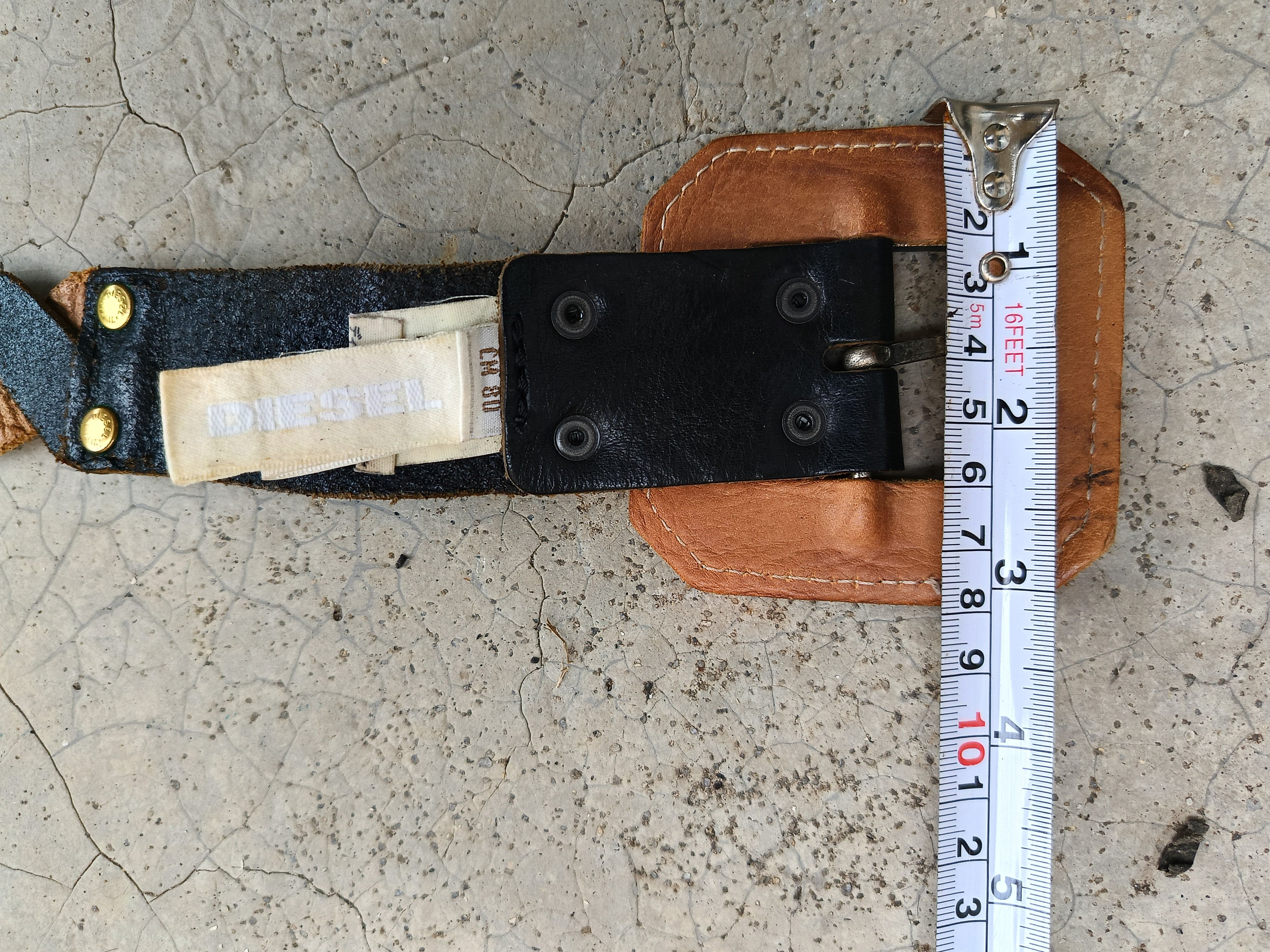 Diesel RARE🔥 DIESEL VINTAGE LEATHER BELT Size 32 - 12 Thumbnail