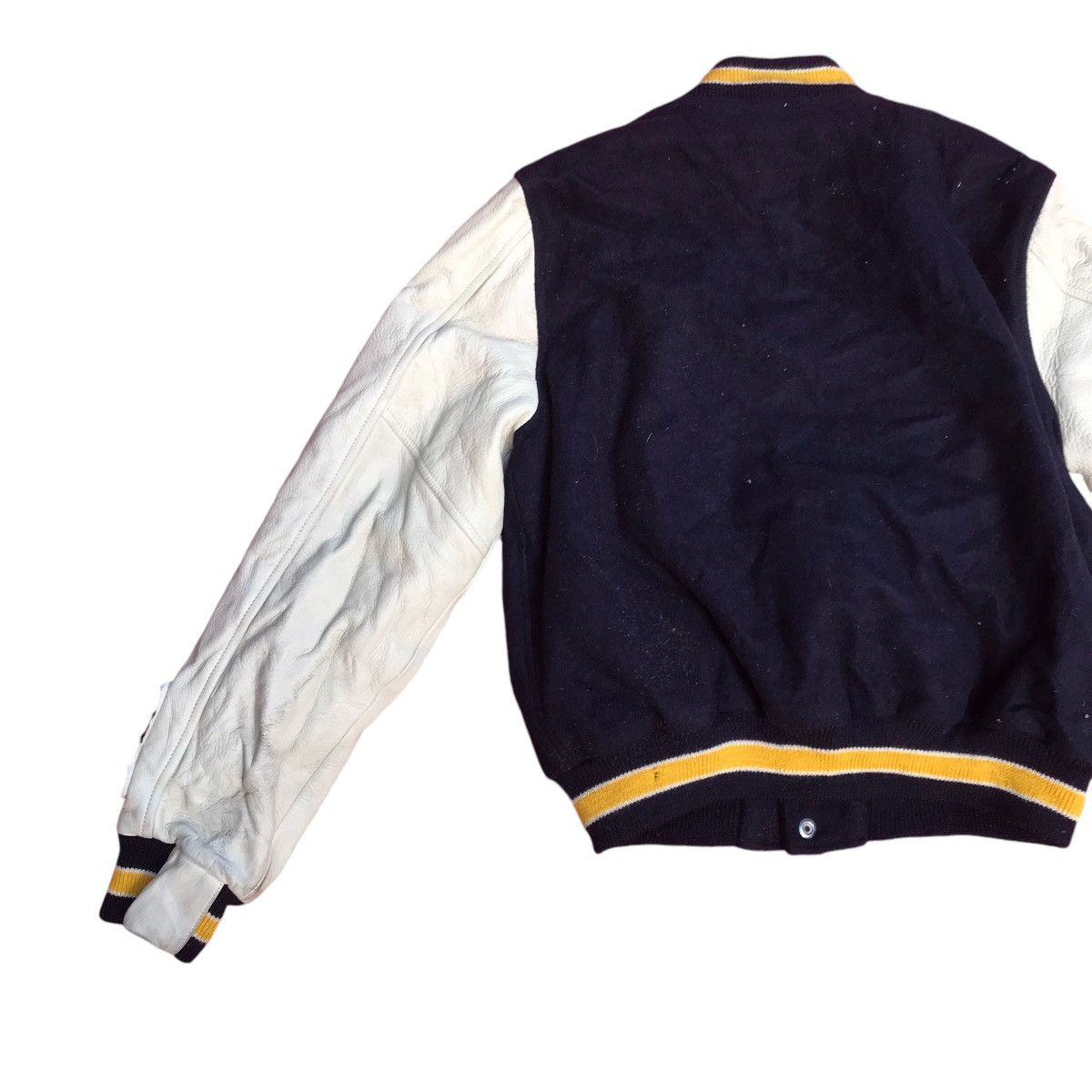 Vintage AT JAPANESE VARSITY LEATHER SLEEVE JACKET Size US XS / EU 42 / 0 - 9 Thumbnail