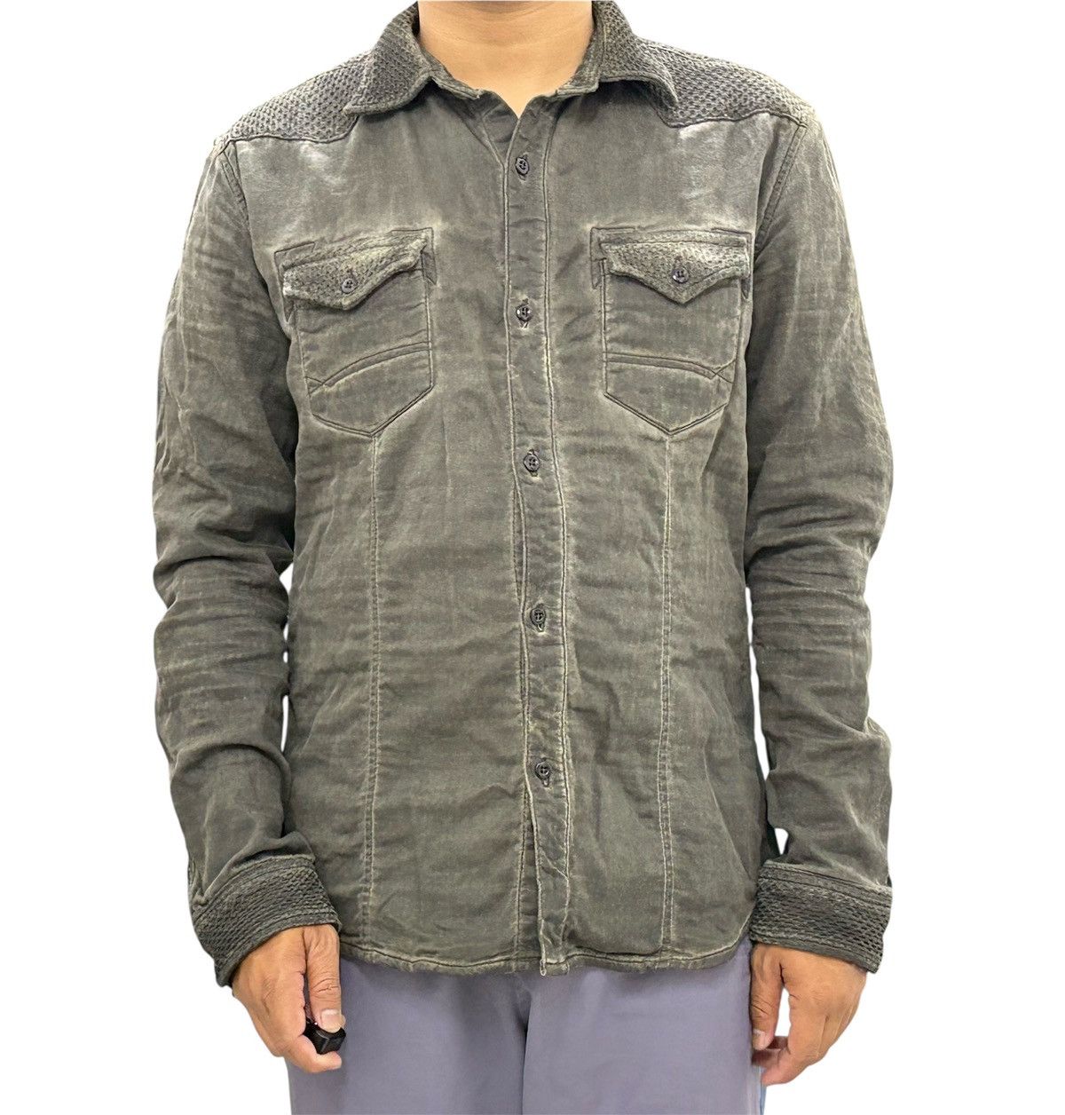 Issey Miyake TETE HOMME BUTTON UP NICE DESIGN Size US M / EU 48-50 / 2 - 8 Thumbnail